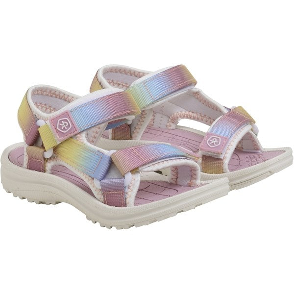 Color Kids Sandals with Velcro Foxglove