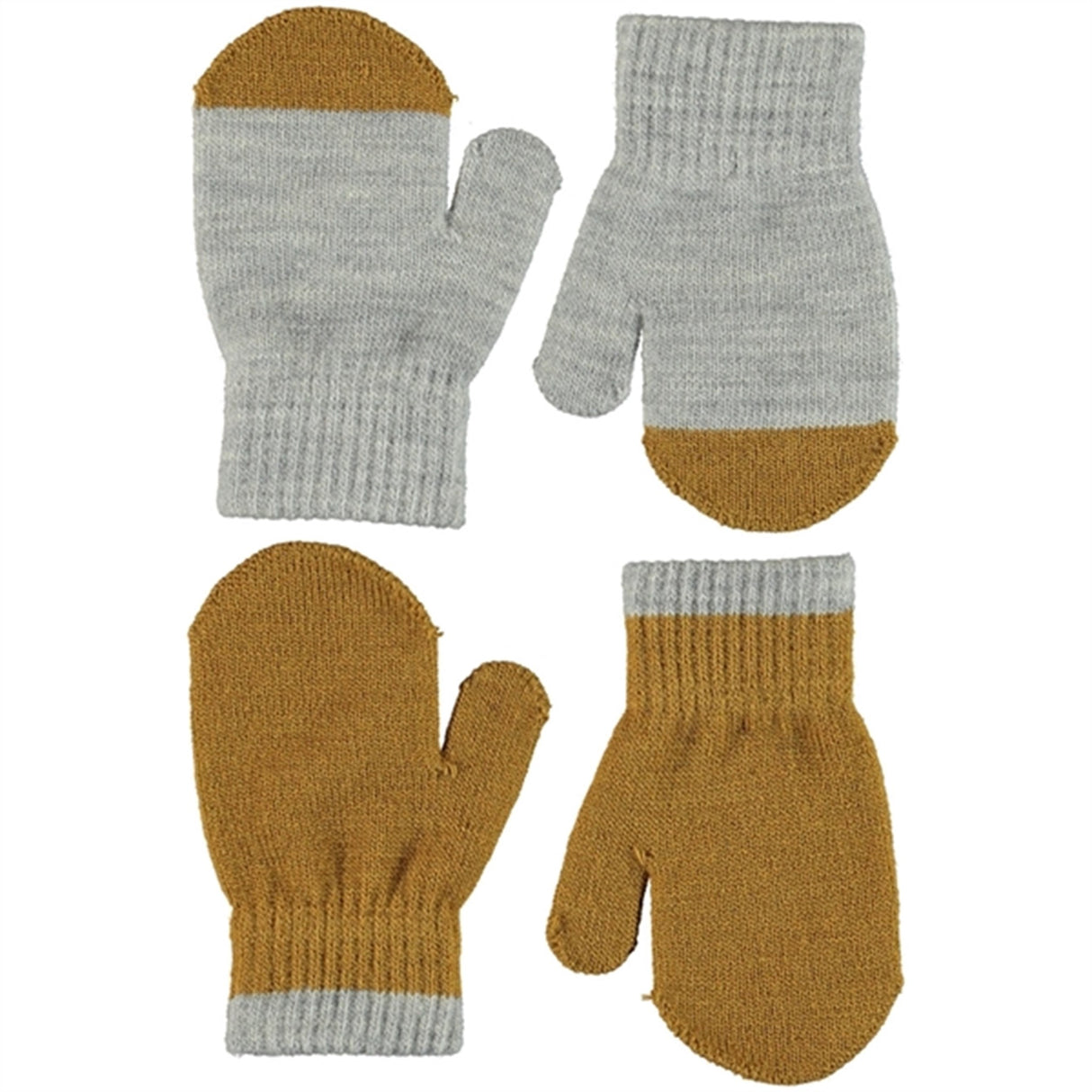 Molo Grey melange Kenny Mittens