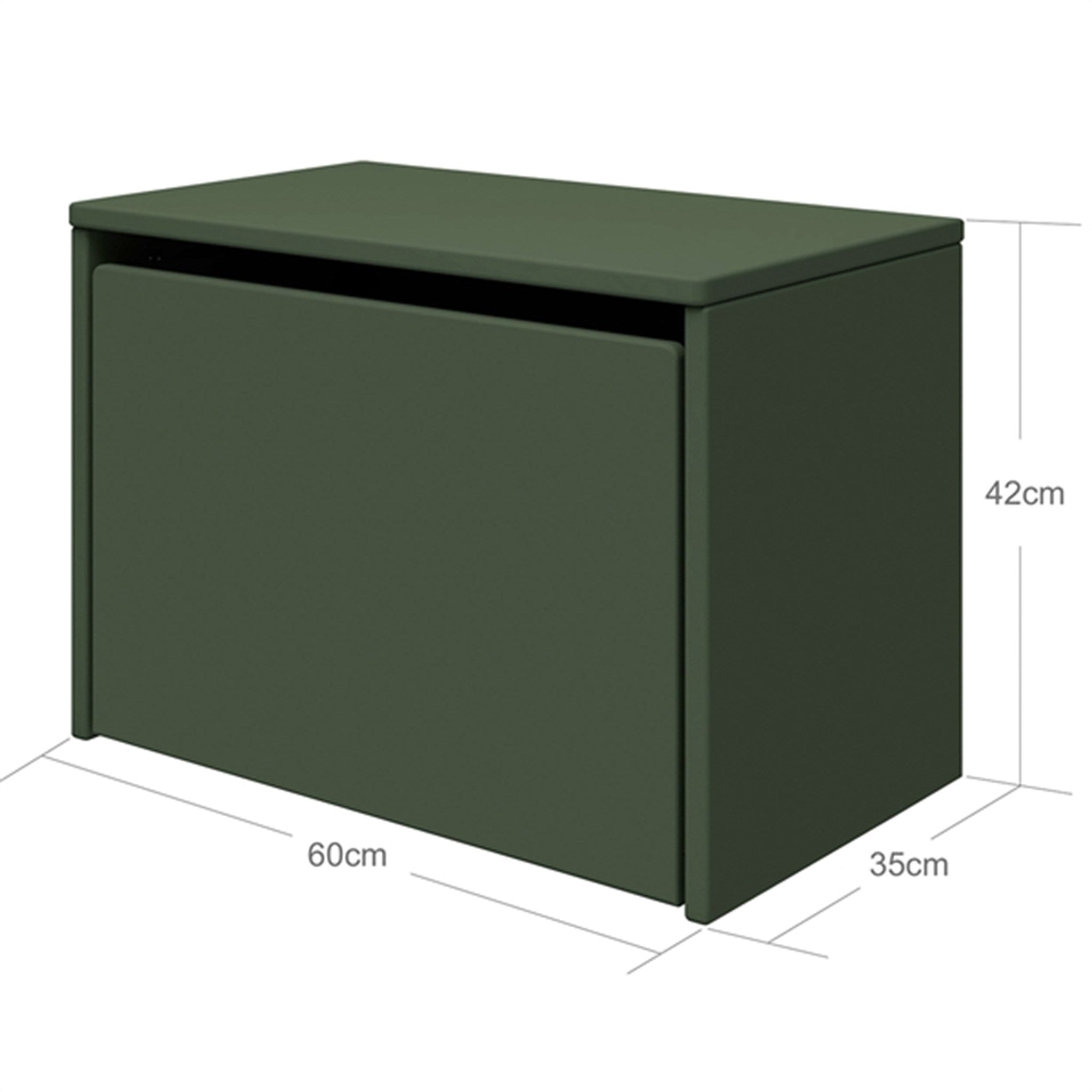 Flexa Dots Storage Bench Deep Green 5