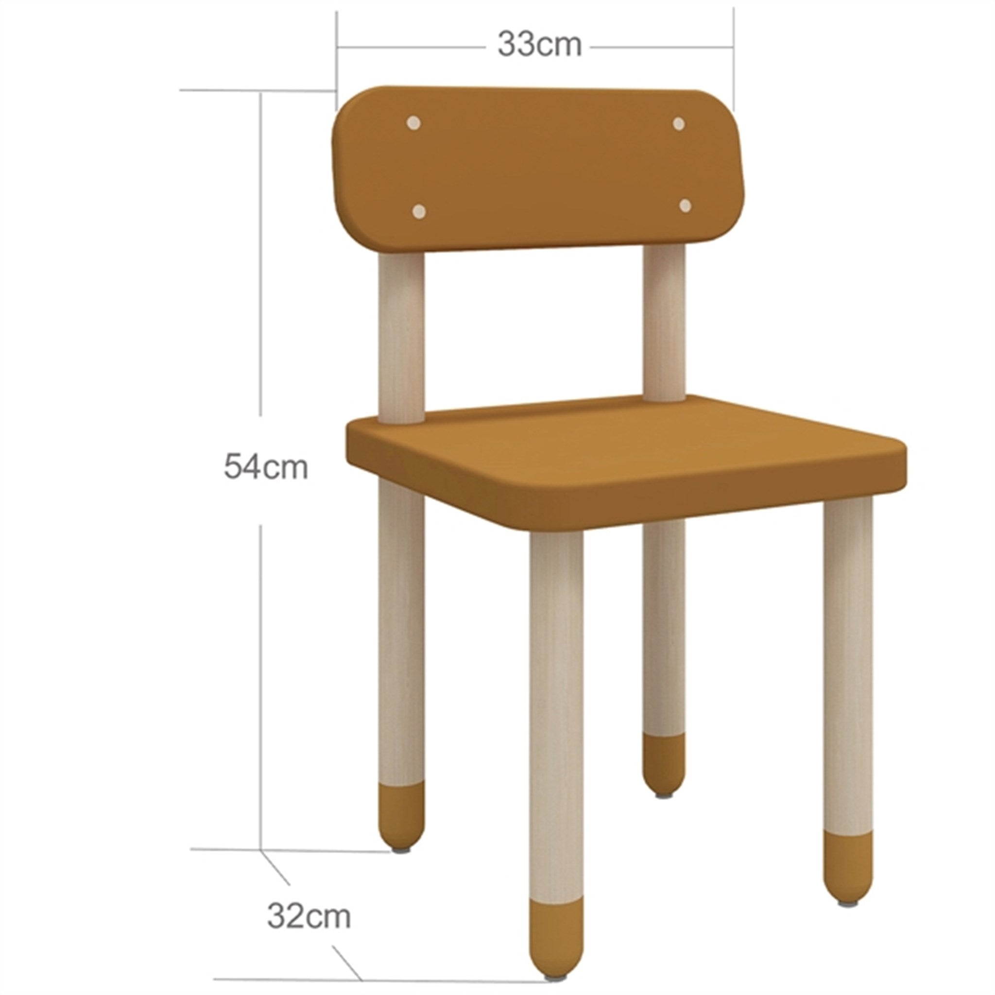 Flexa Dots Chair Mustard 4