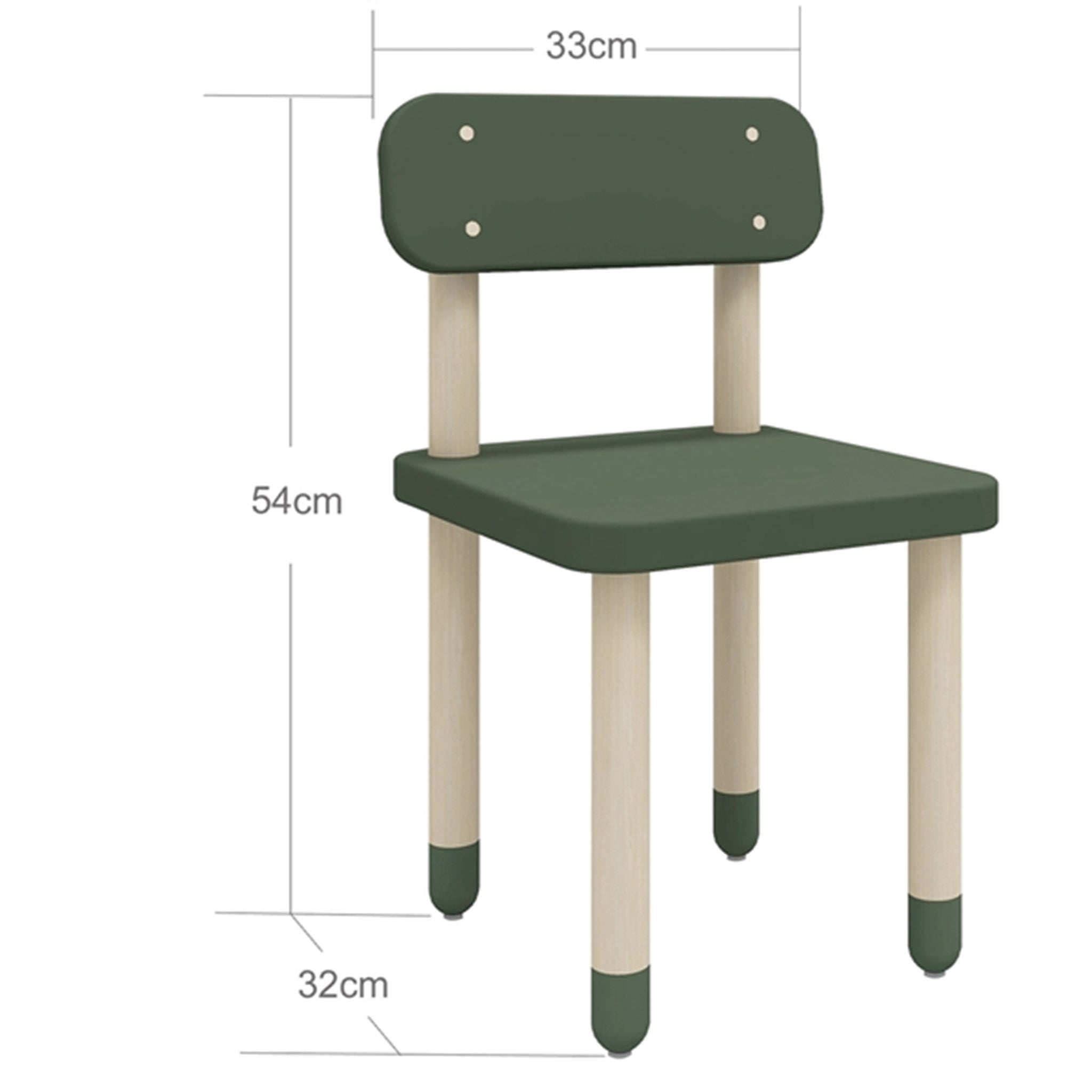 Flexa Dots Chair Deep Green 4