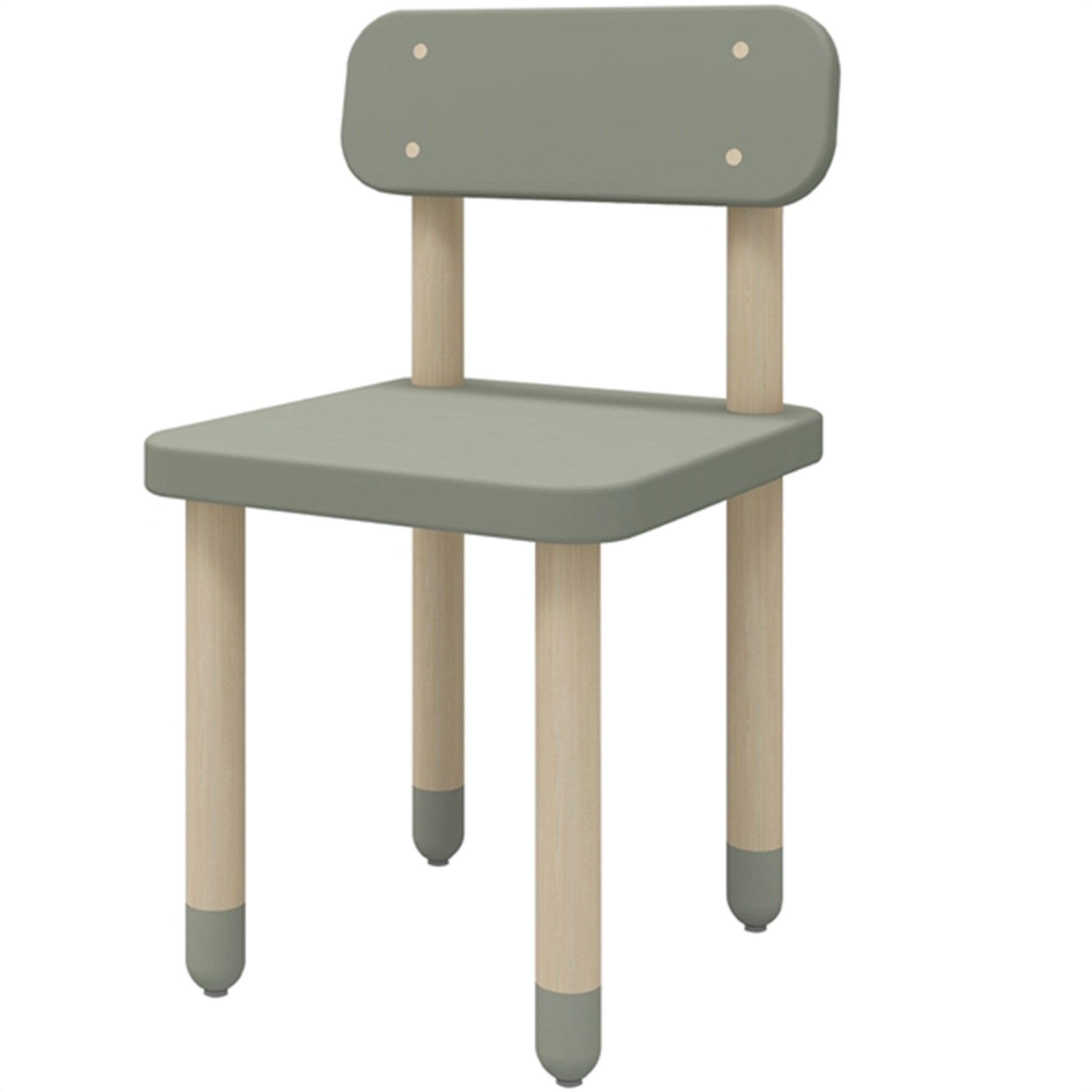 Flexa Dots Chair Natural Green