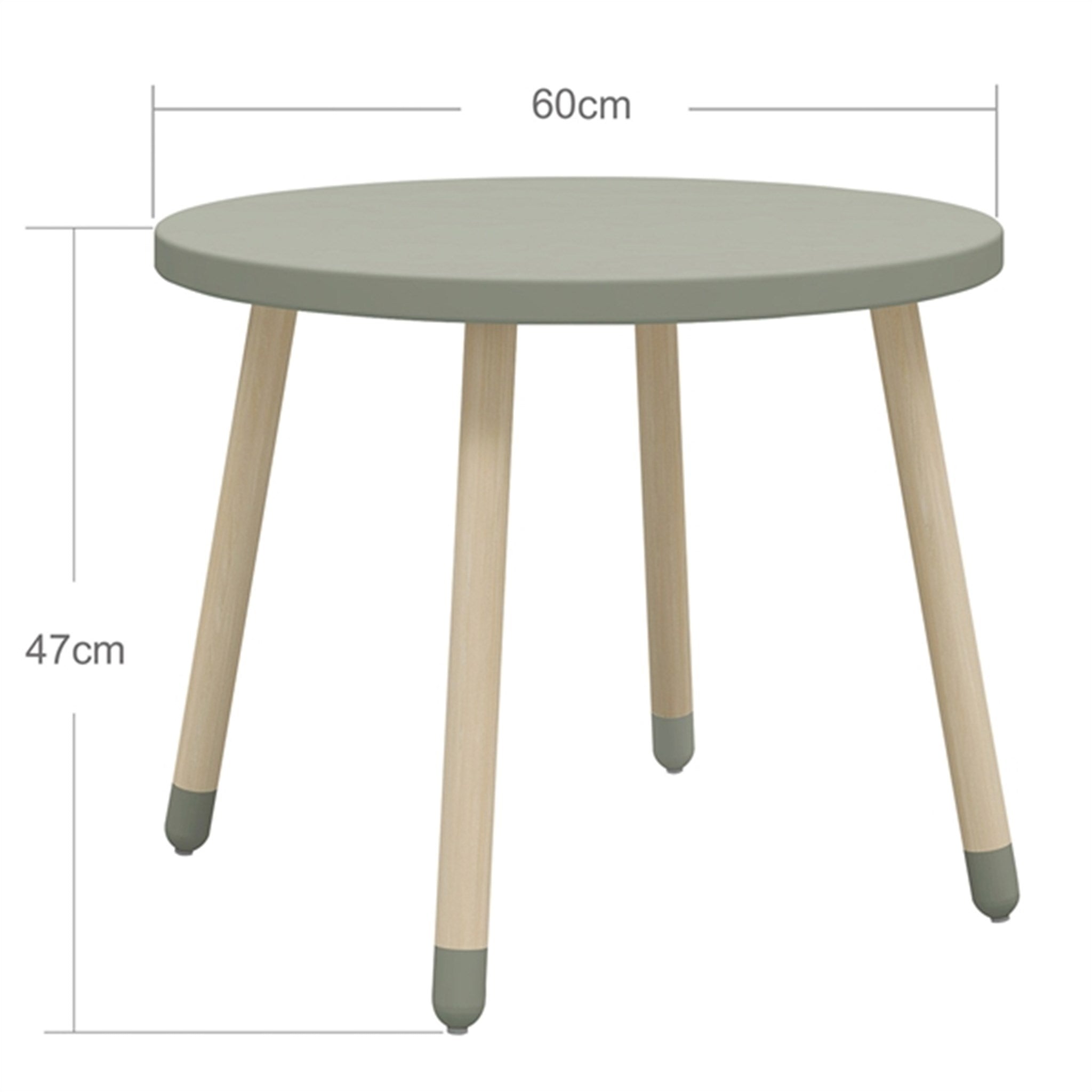 Flexa Dots Table Ø60 cm Natural Green 4