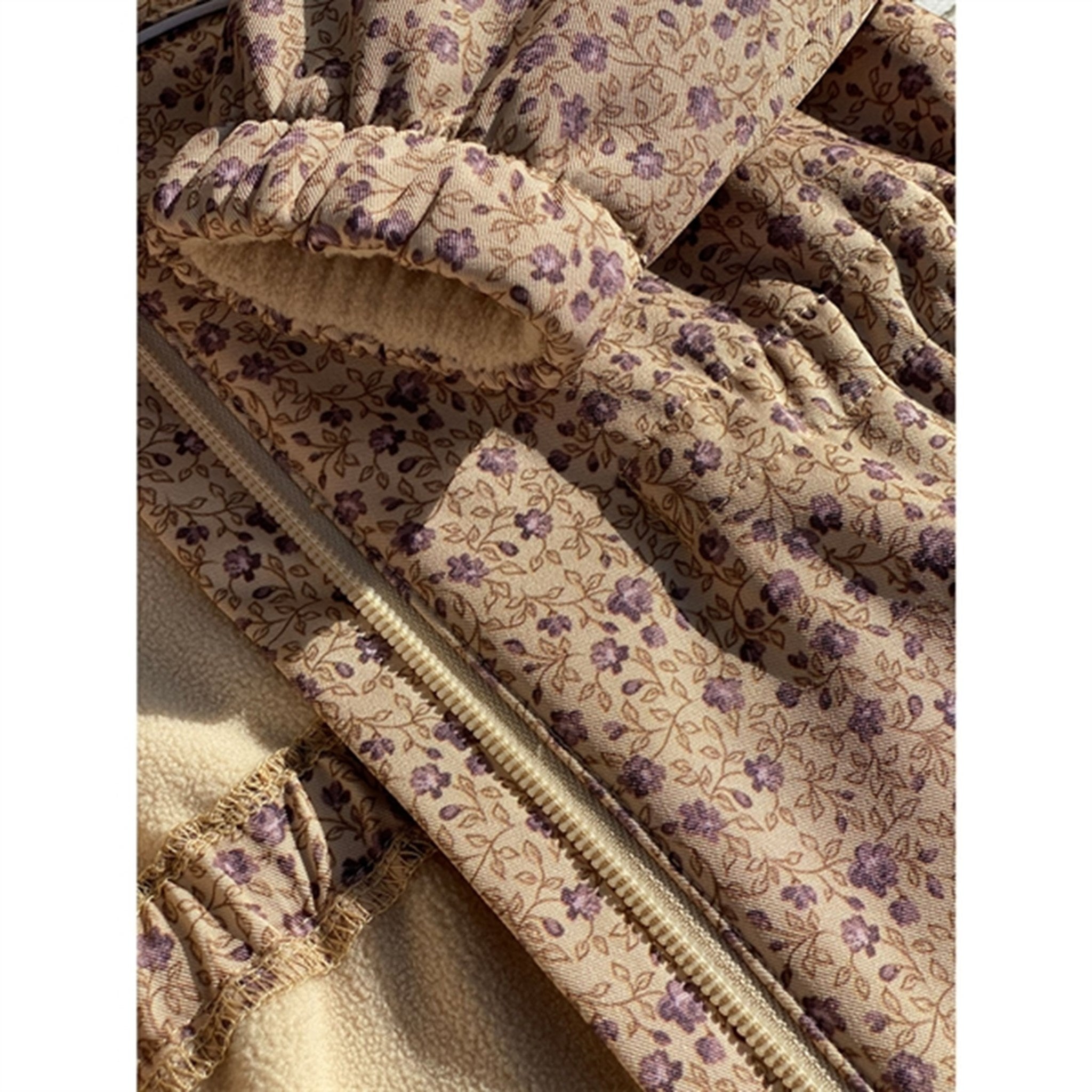 Wheat Softshell Lilac Flowers Jacket Elois 4
