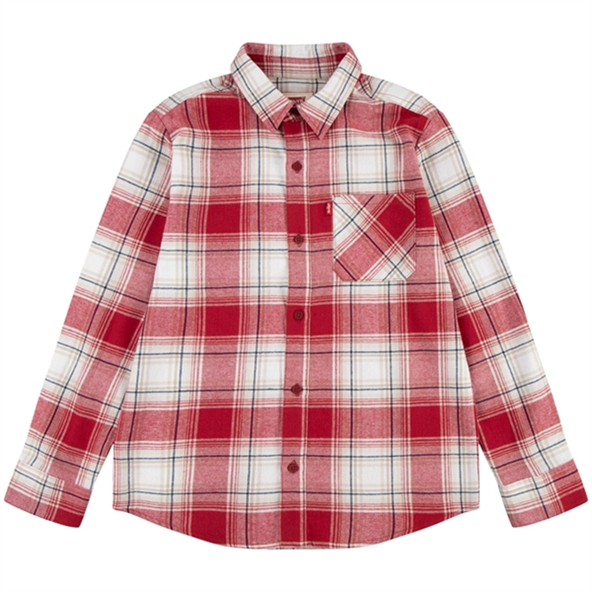 Levi's Plaid Flannel Pocket Shirt Rhythmic Red