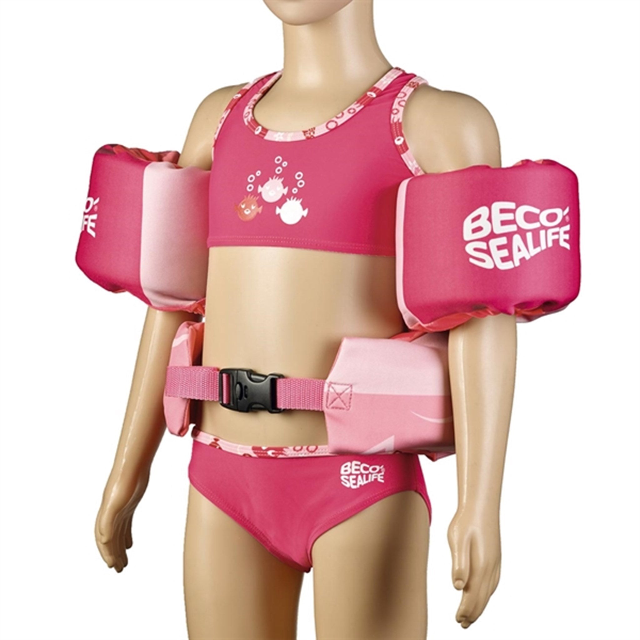 BECO Sealife Neopren Learn-To-Swim Set Pink 3