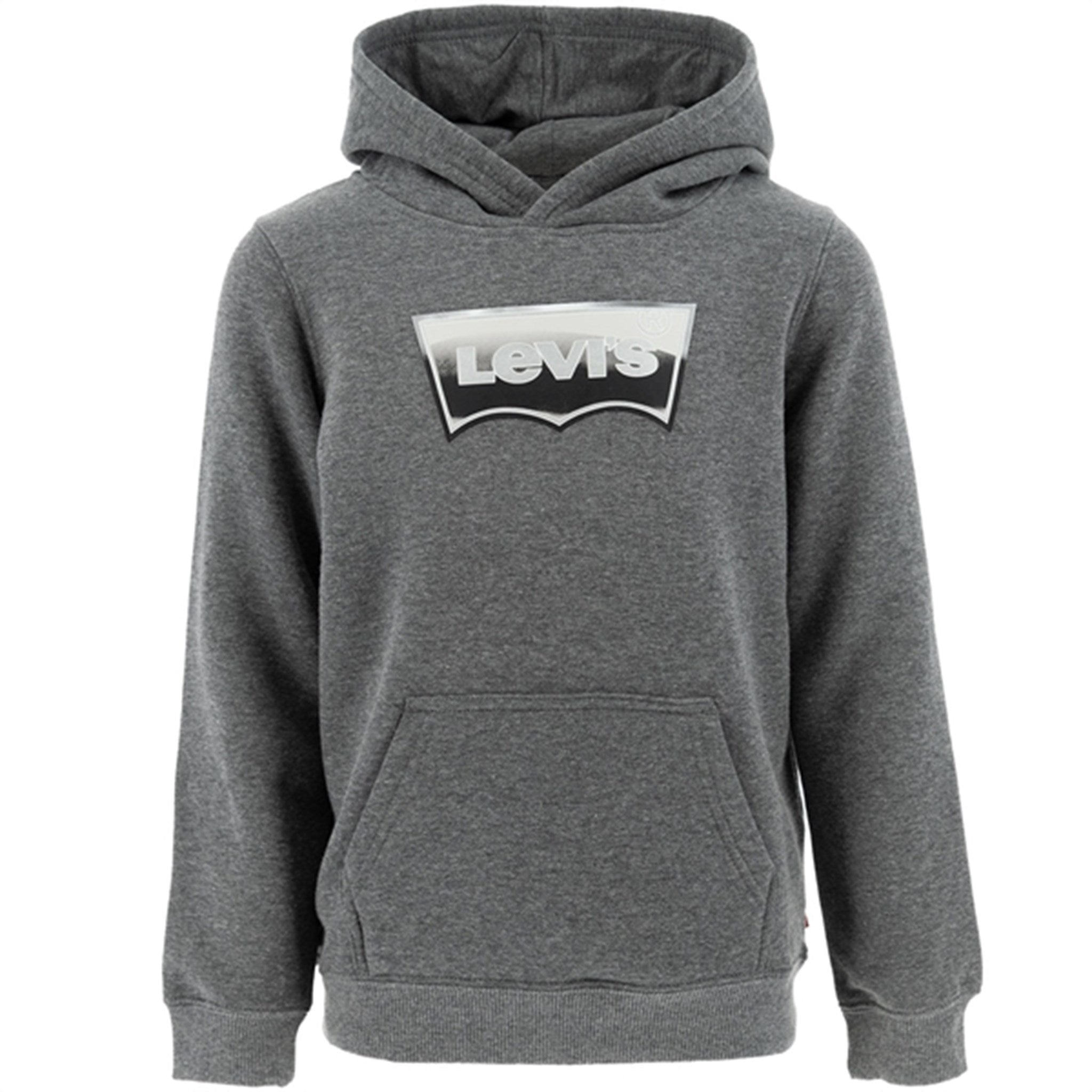 Levi's Metallic Batwing Pullover Hoodie Charcoal Heather