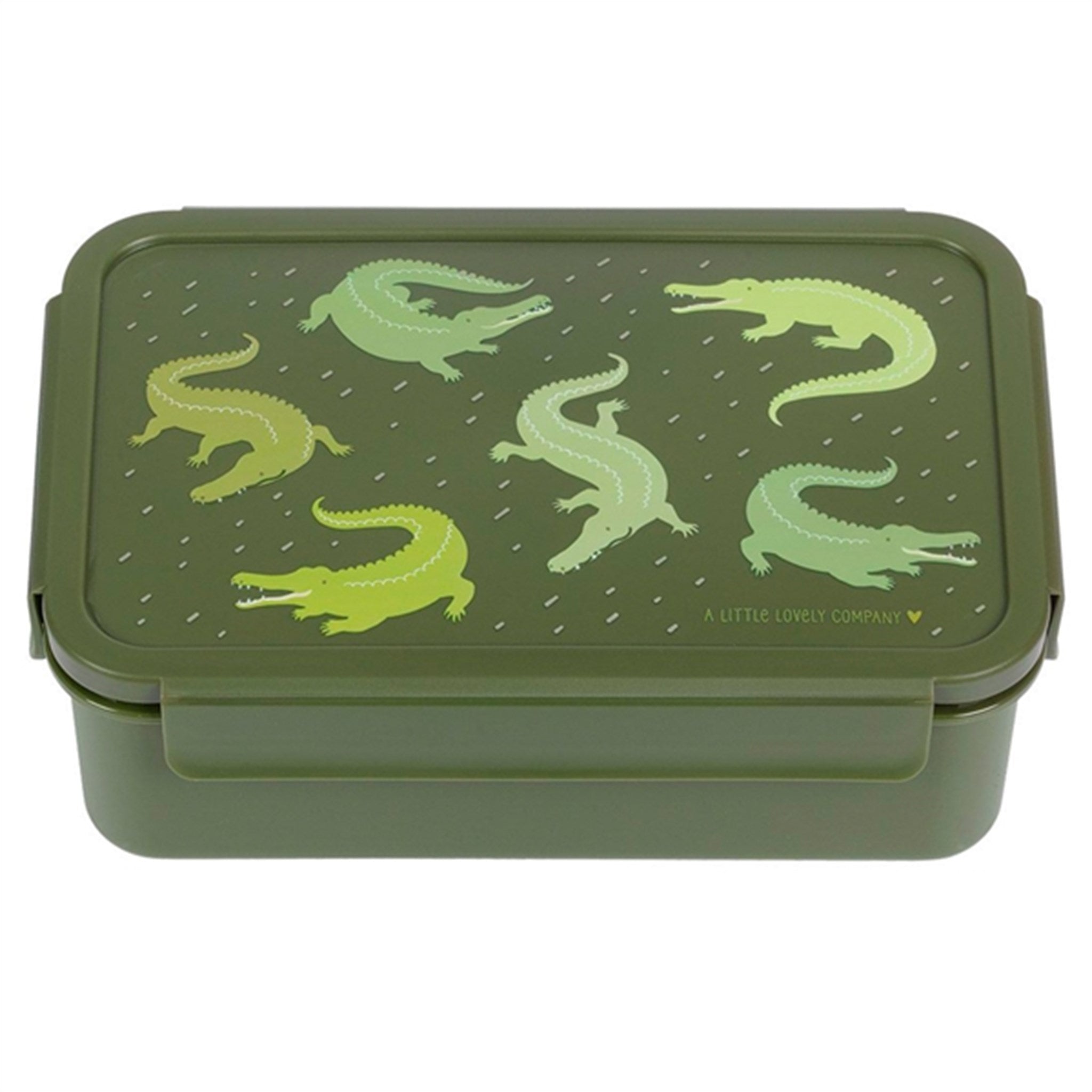 A Little Lovely Company Bento Lunch Box Crocodiles