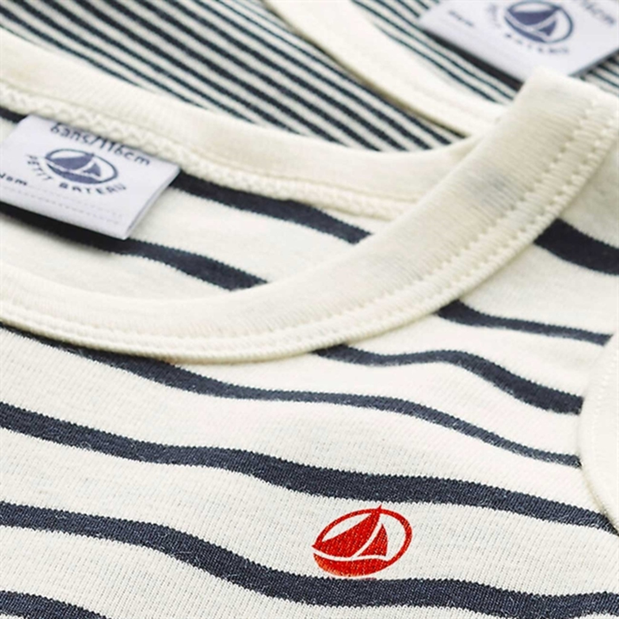 Petit Bateau Underwear 2-pack White/Navy Stripes 2