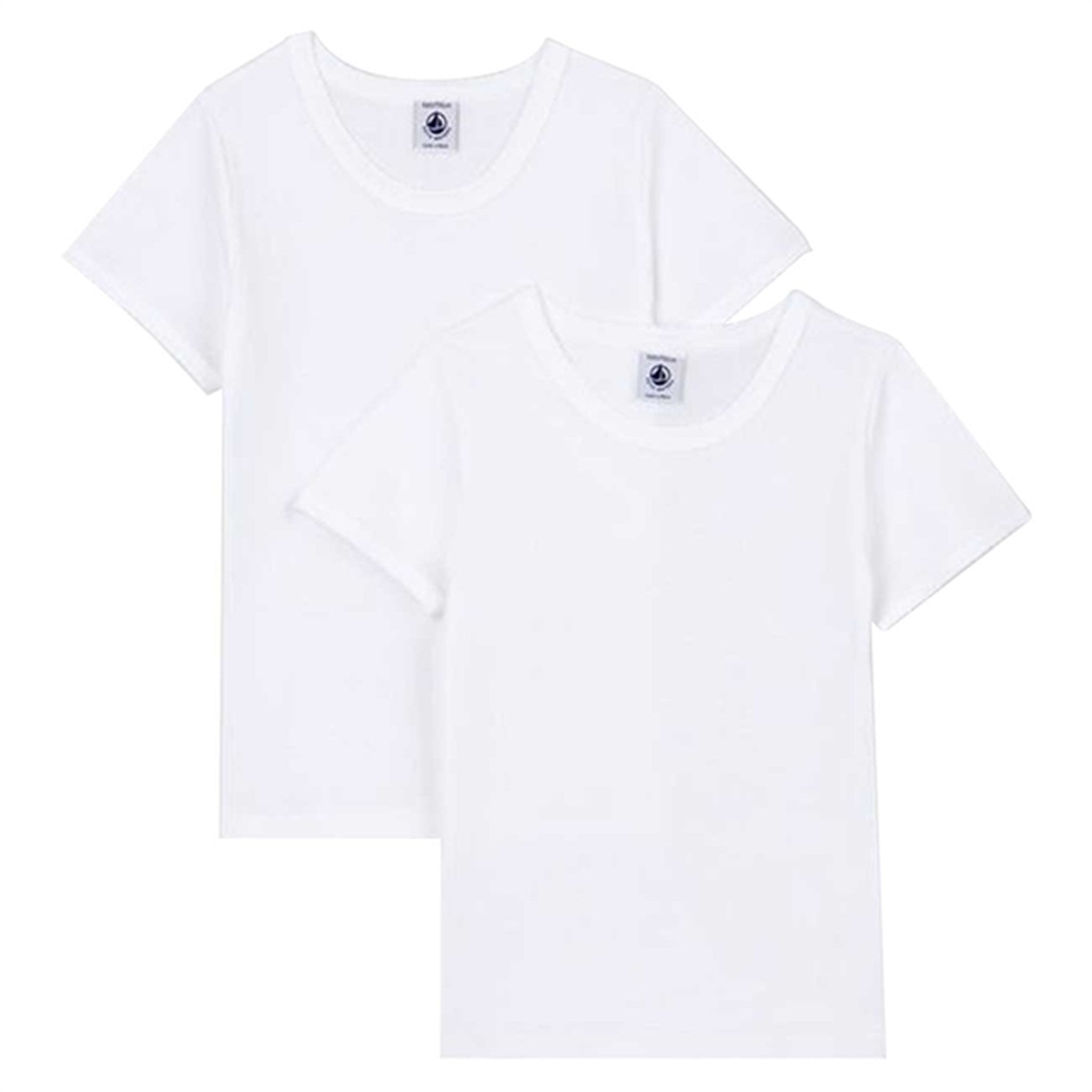 Petit Bateau T-shirt MC 2-pak White