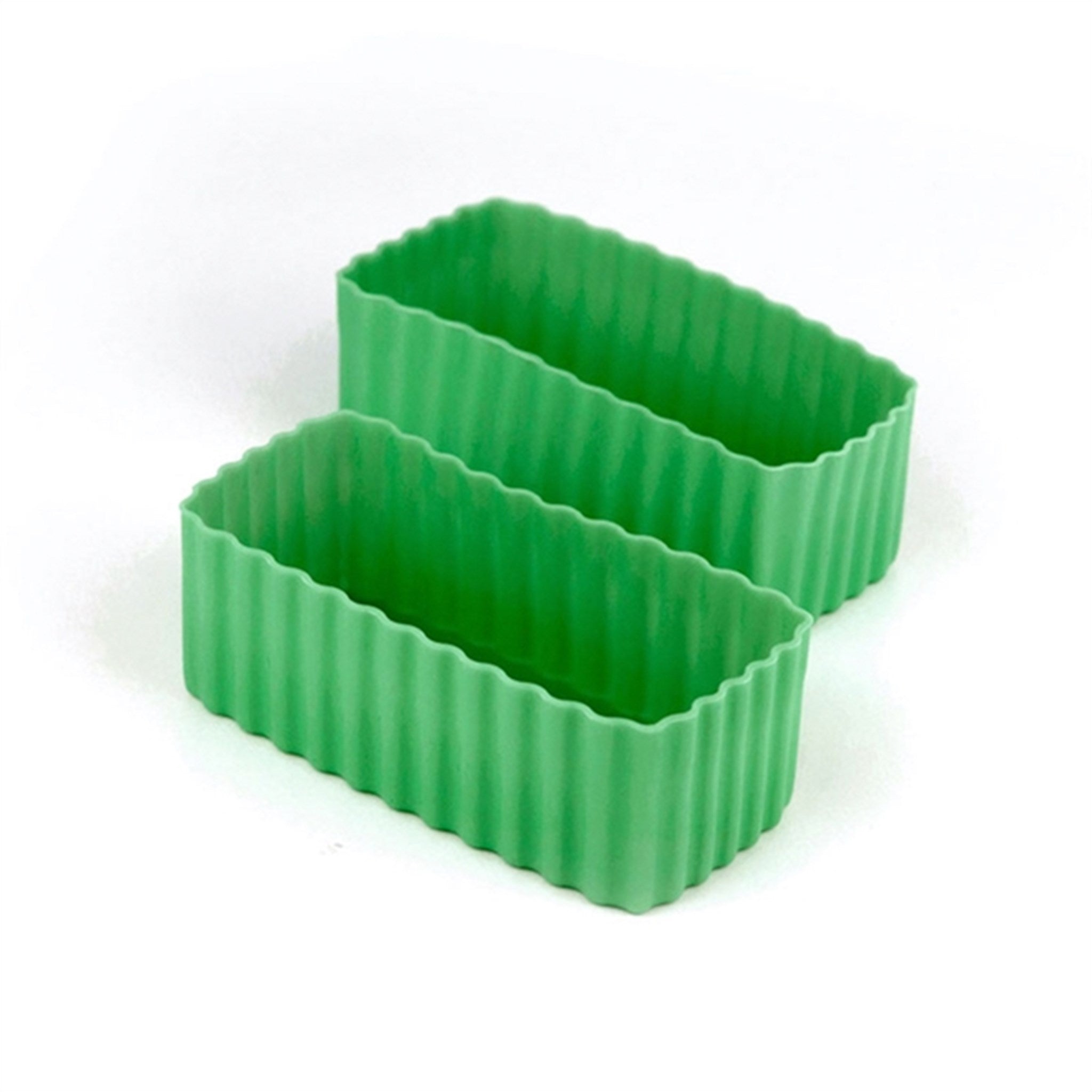 Little Lunch Box Co Bento Silicone Cups Rectangular Green
