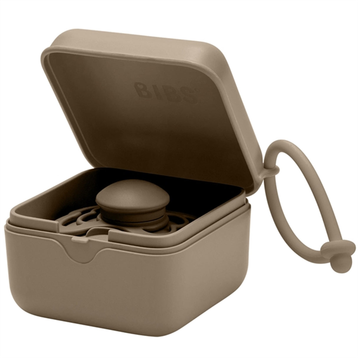 Bibs Pacifier Box Dark Oak