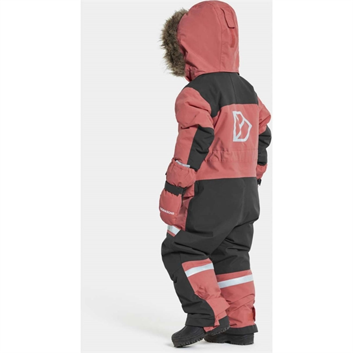 Didriksons Bjärven Peach Rose Snowsuit 9