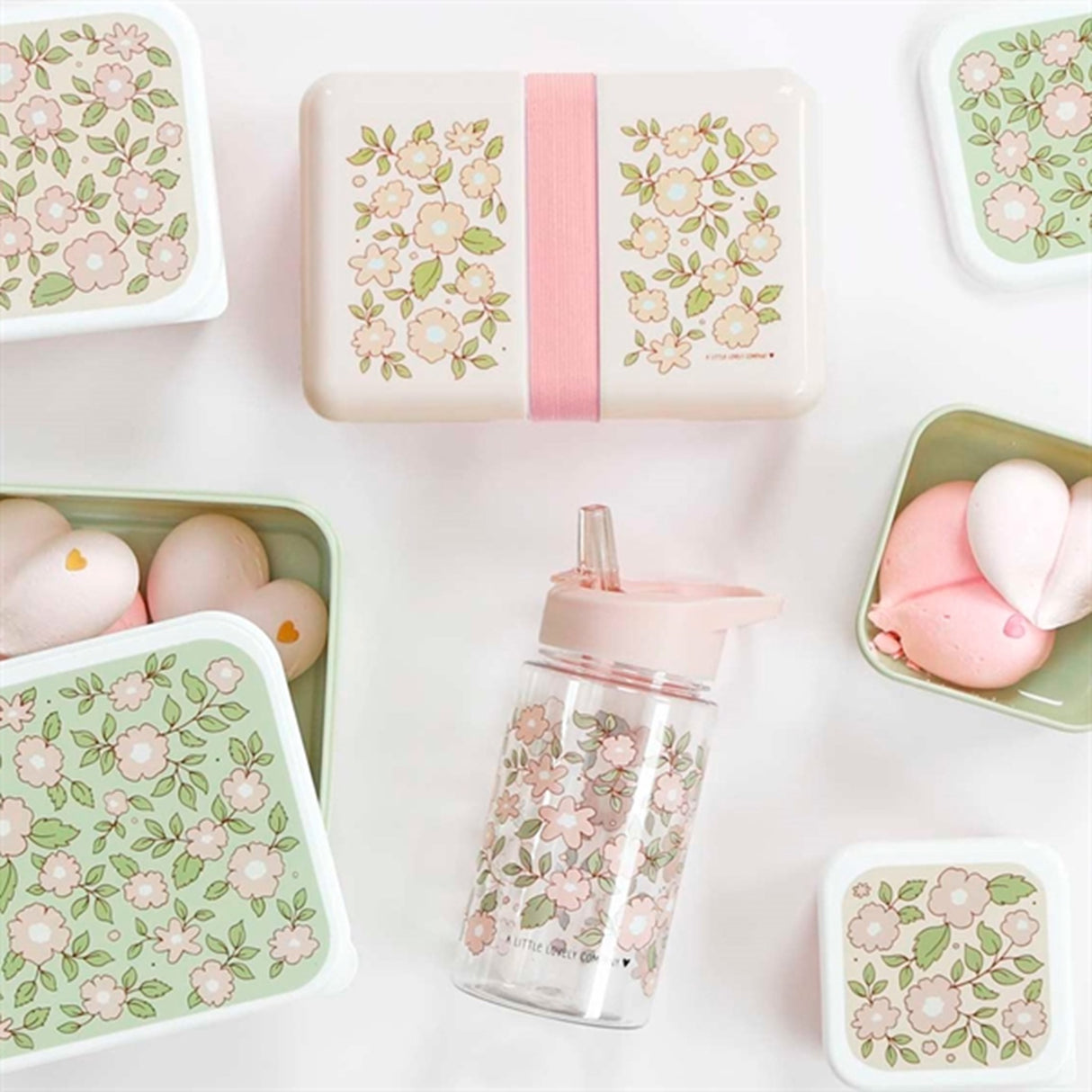 A Little Lovely Company Drink Bottle Blossom Pink