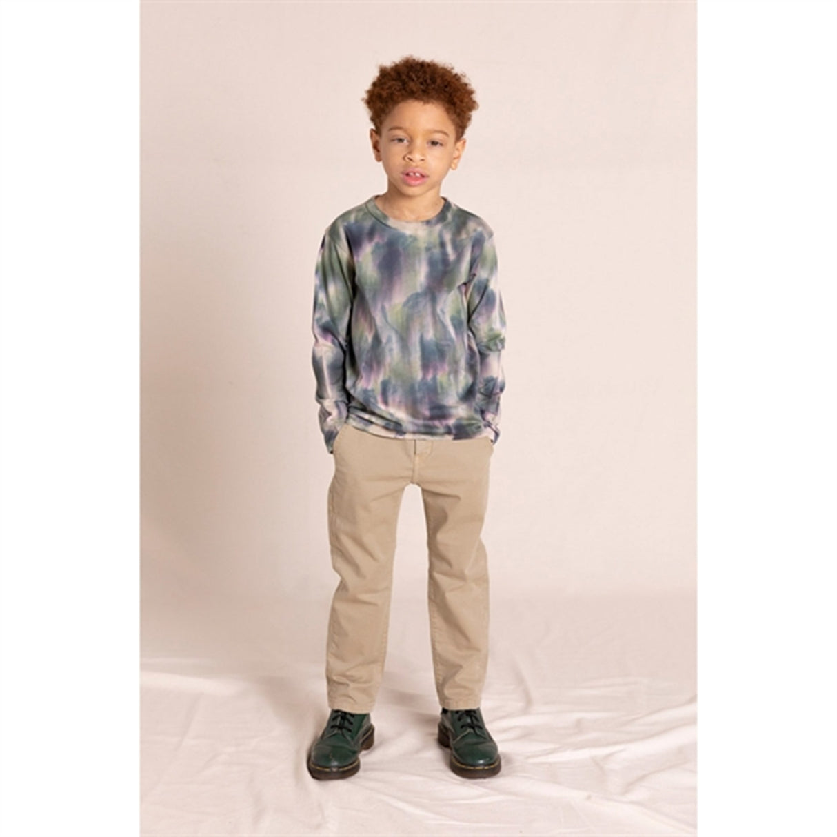 Finger In The Nose Nico Wood Cream Tie & Dye Blouse