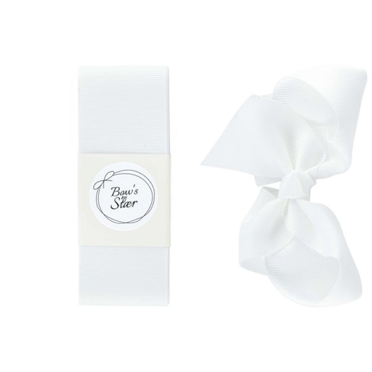 Bow's by Stær Christening Ribbon White