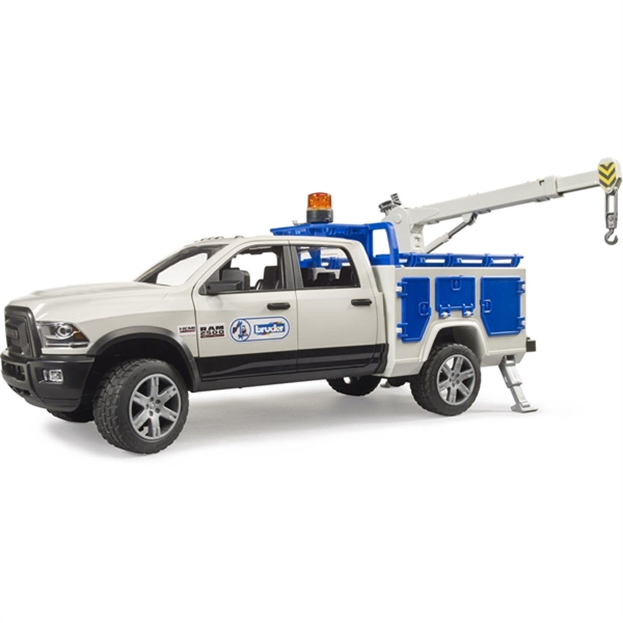 Bruder RAM 2500 Service Truck with Rotating Beacon Light 4