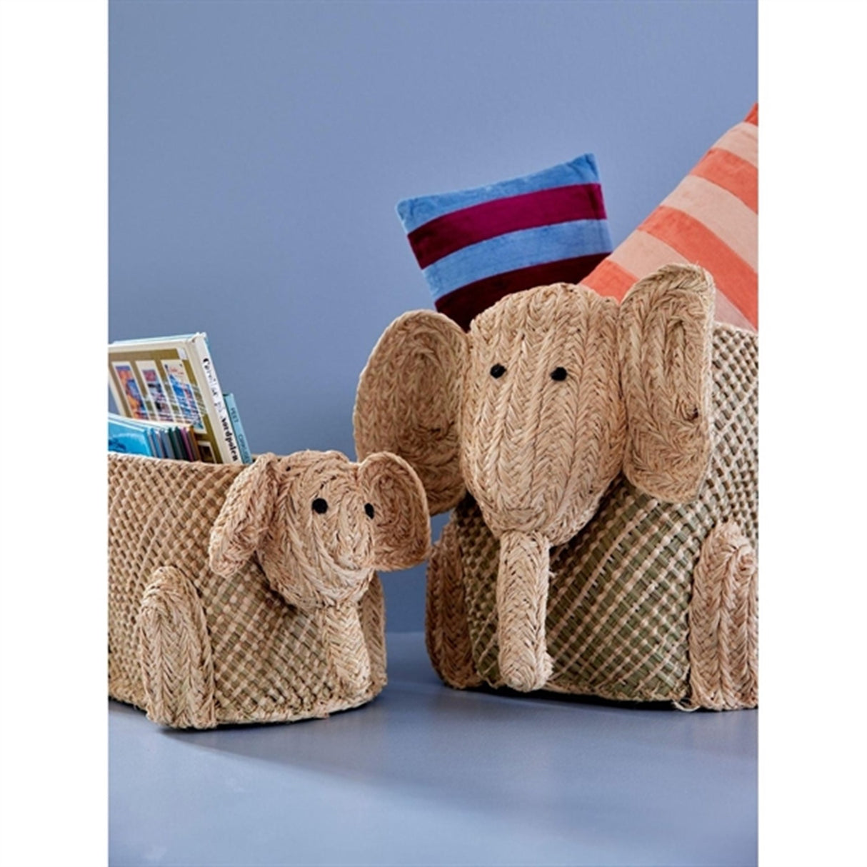 RICE Elephant Sea Grass Storage Basket
