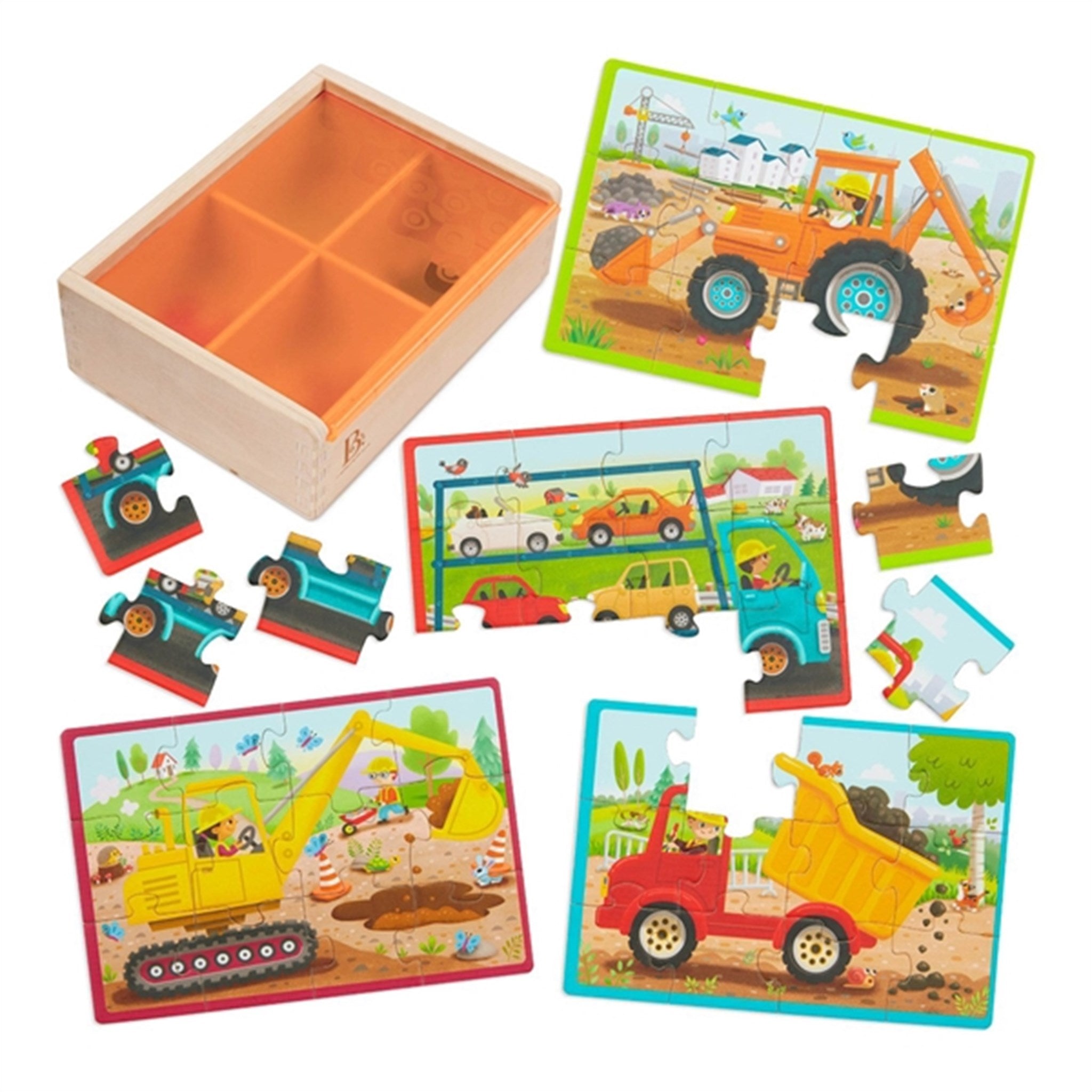 B-toys Puzzle Work Vehicles