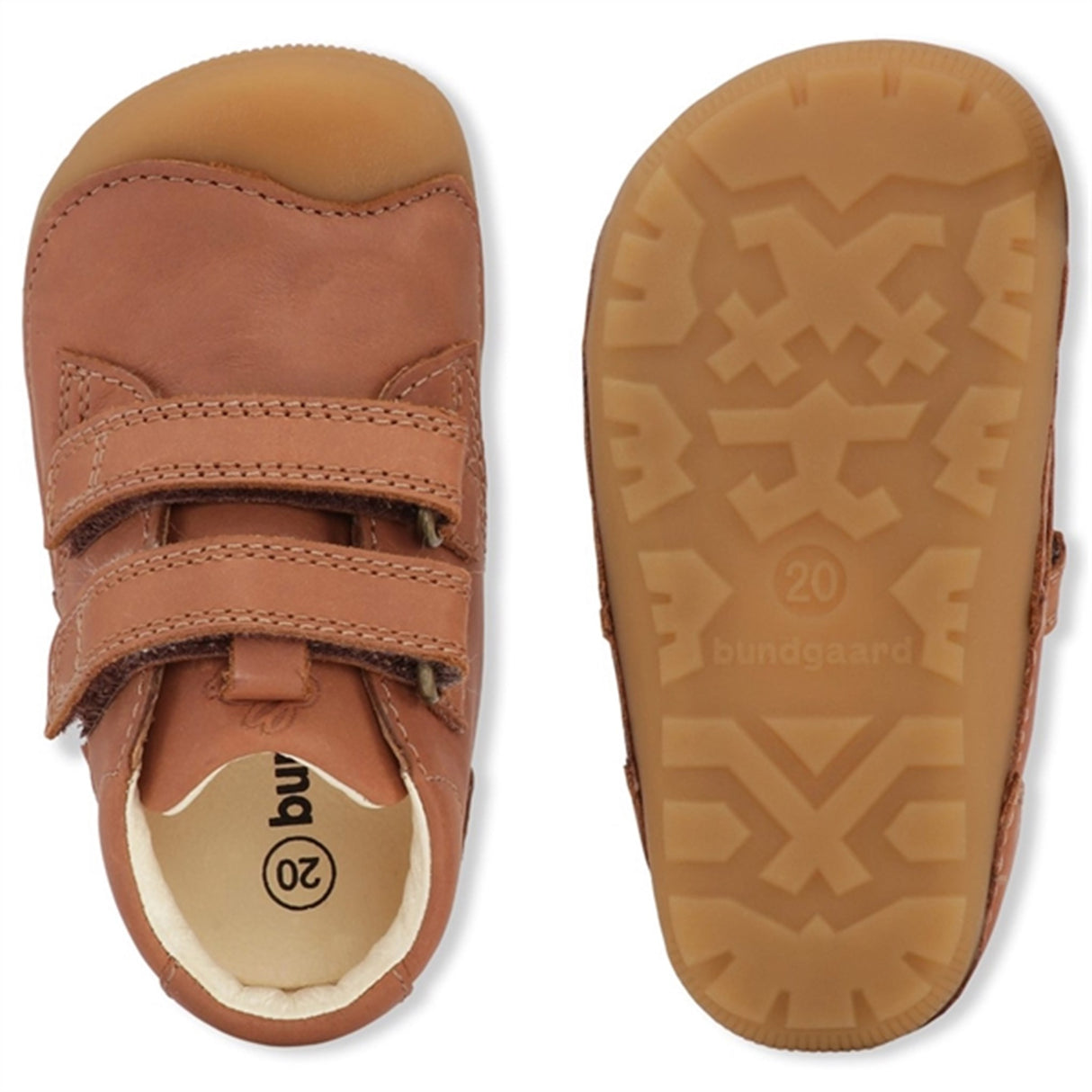 Bundgaard Prewalker Petit Velcro Cognac