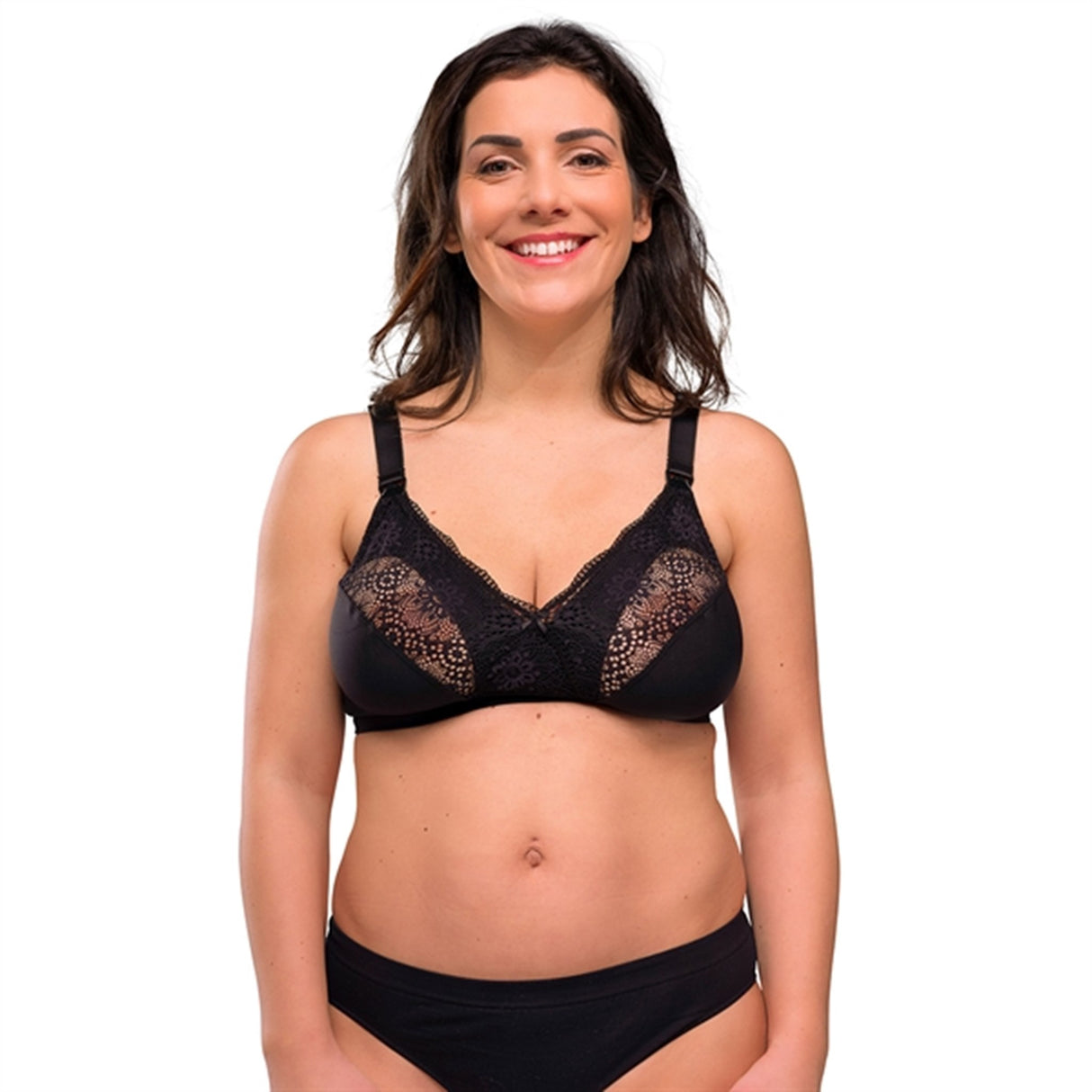 Carriwell Soft as Silk Nursing Bra Black