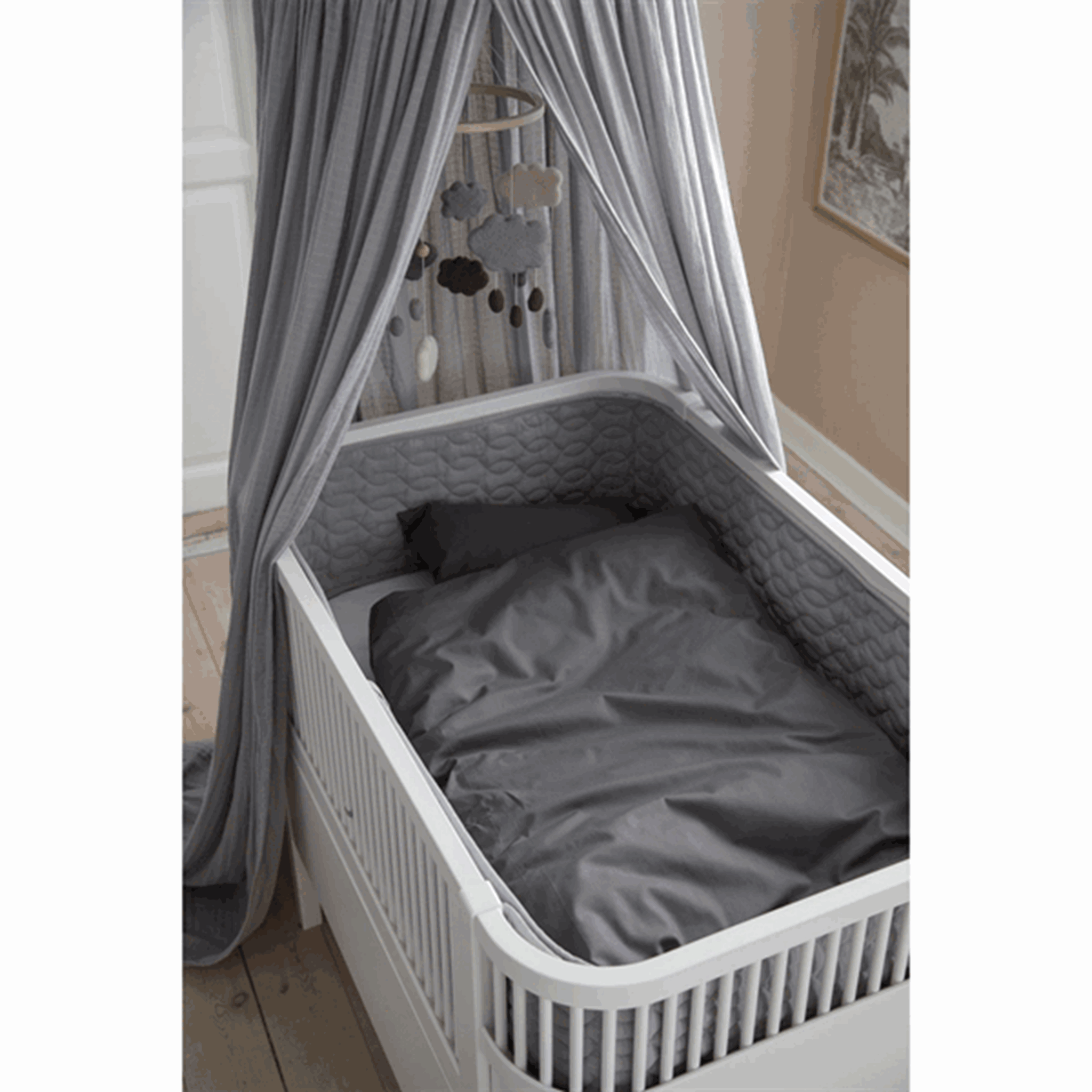 Sebra Bed Baby & Junior Classic Grey 2