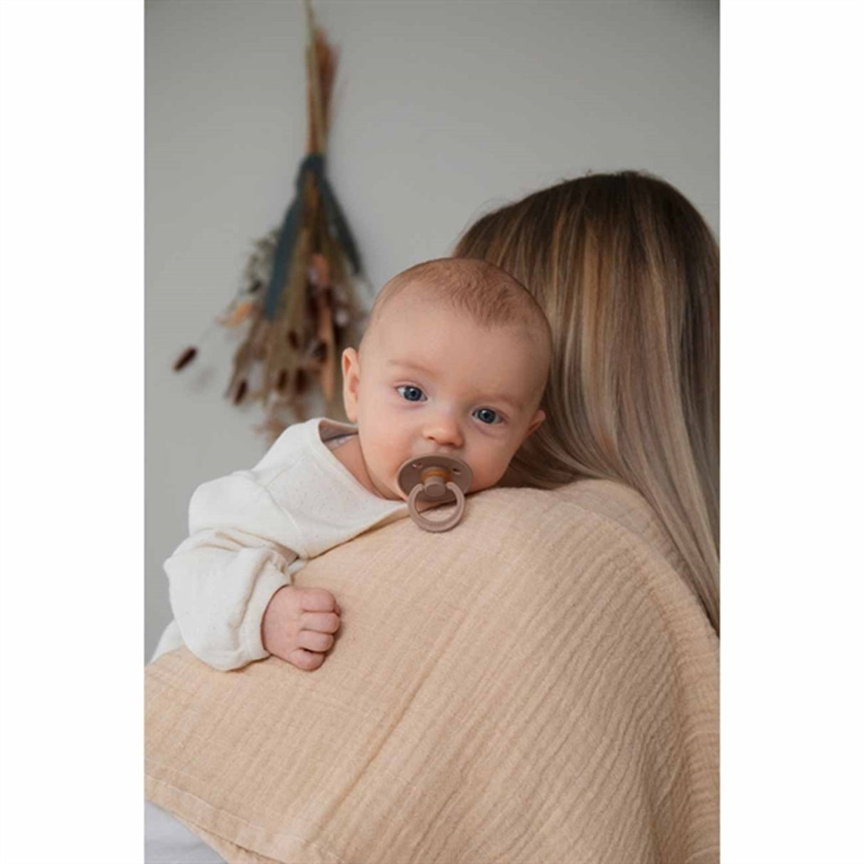 Bibs Colour Latex Pacifier 2-pack Round Mocha/Dark Oak