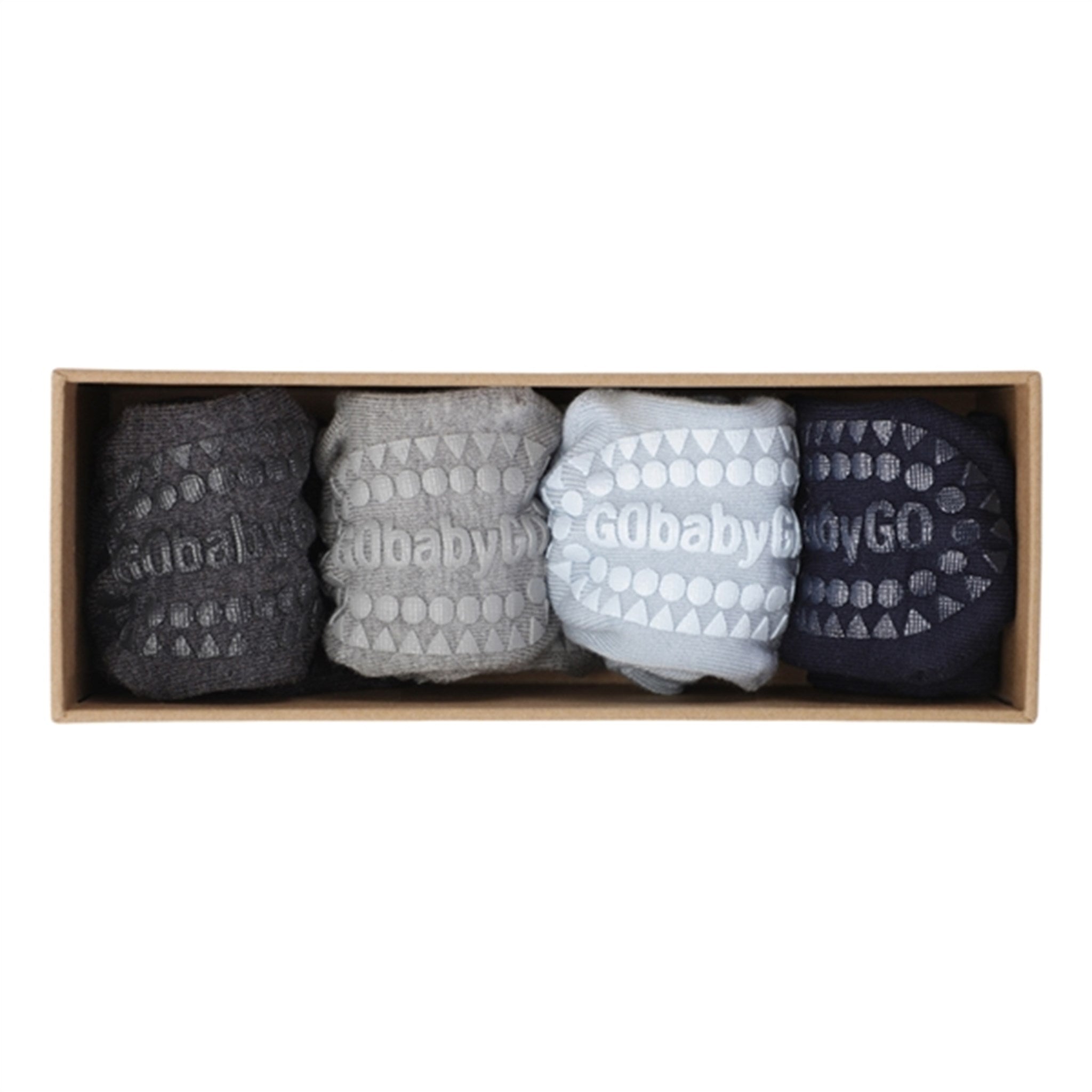 GObabyGO Bamboo Socks Combo Box Antislip Sky Blue 2