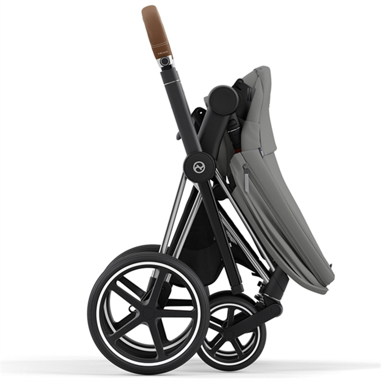Cybex PRIAM Frame incl. Seat Hardpart Chrome Brown