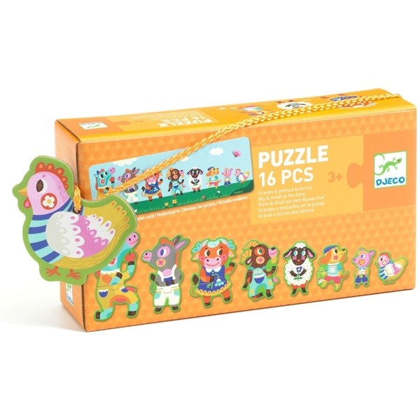 Djeco Puzzle Duo Big and Small at the Farm