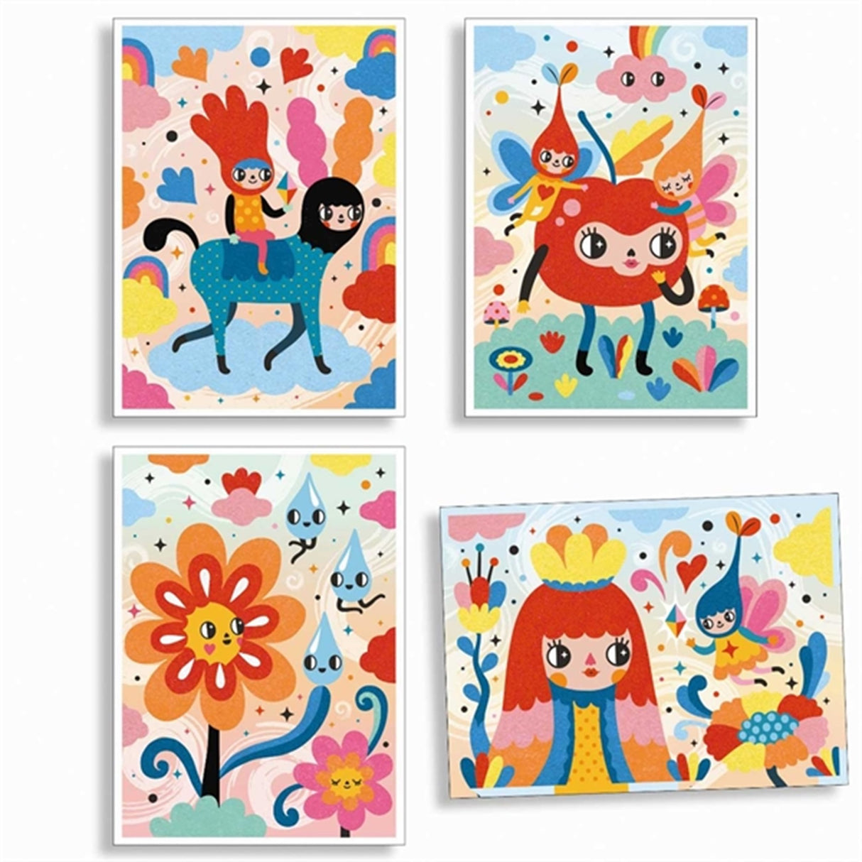 Djeco Creative Box Coloured Sand - Lovely