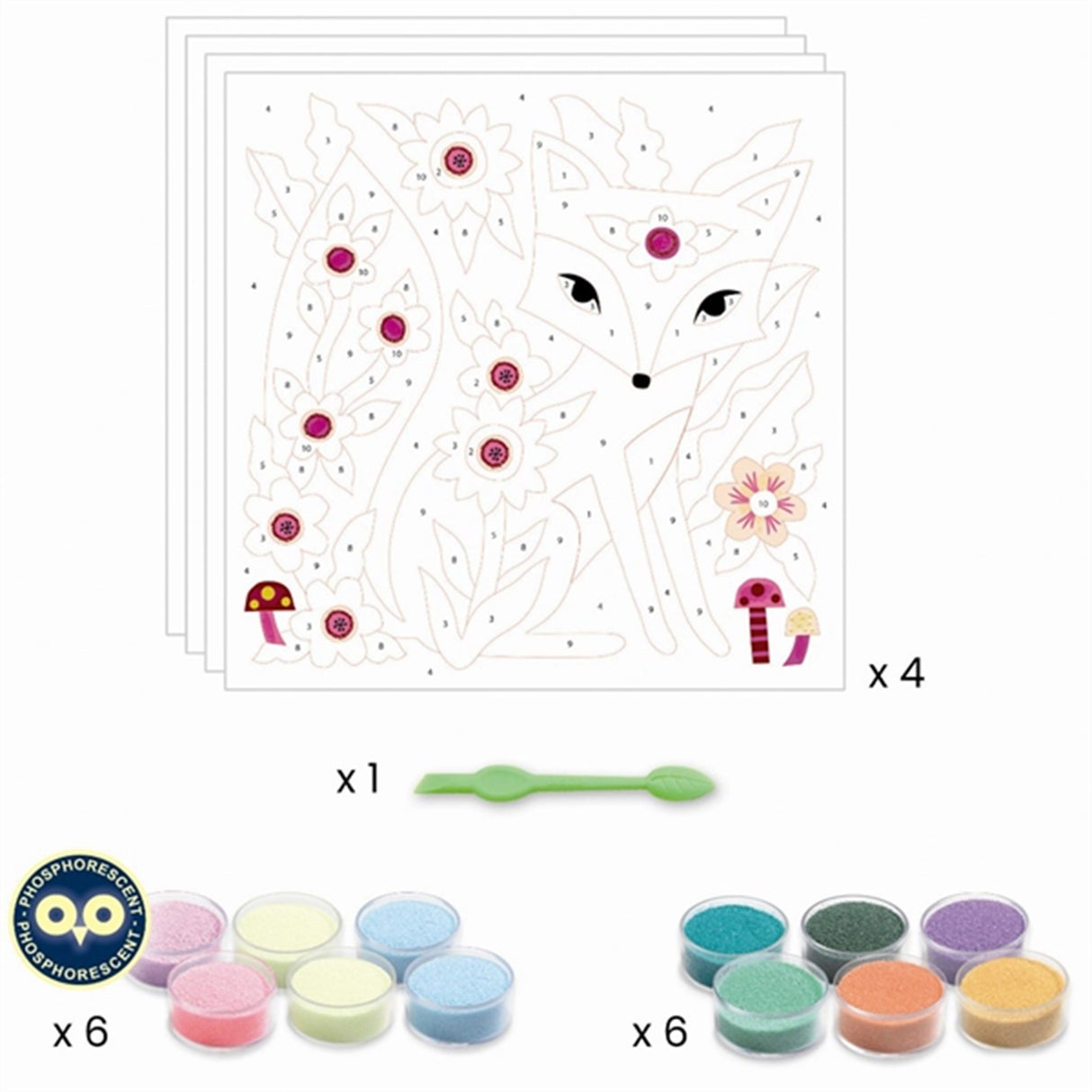 Djeco Creative Box Colored Sands Garden Lights 5