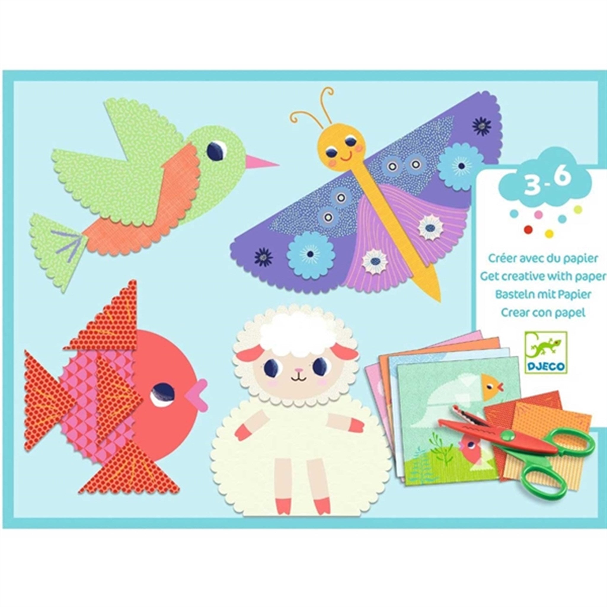 Djeco Creative Collage Clip With Bows