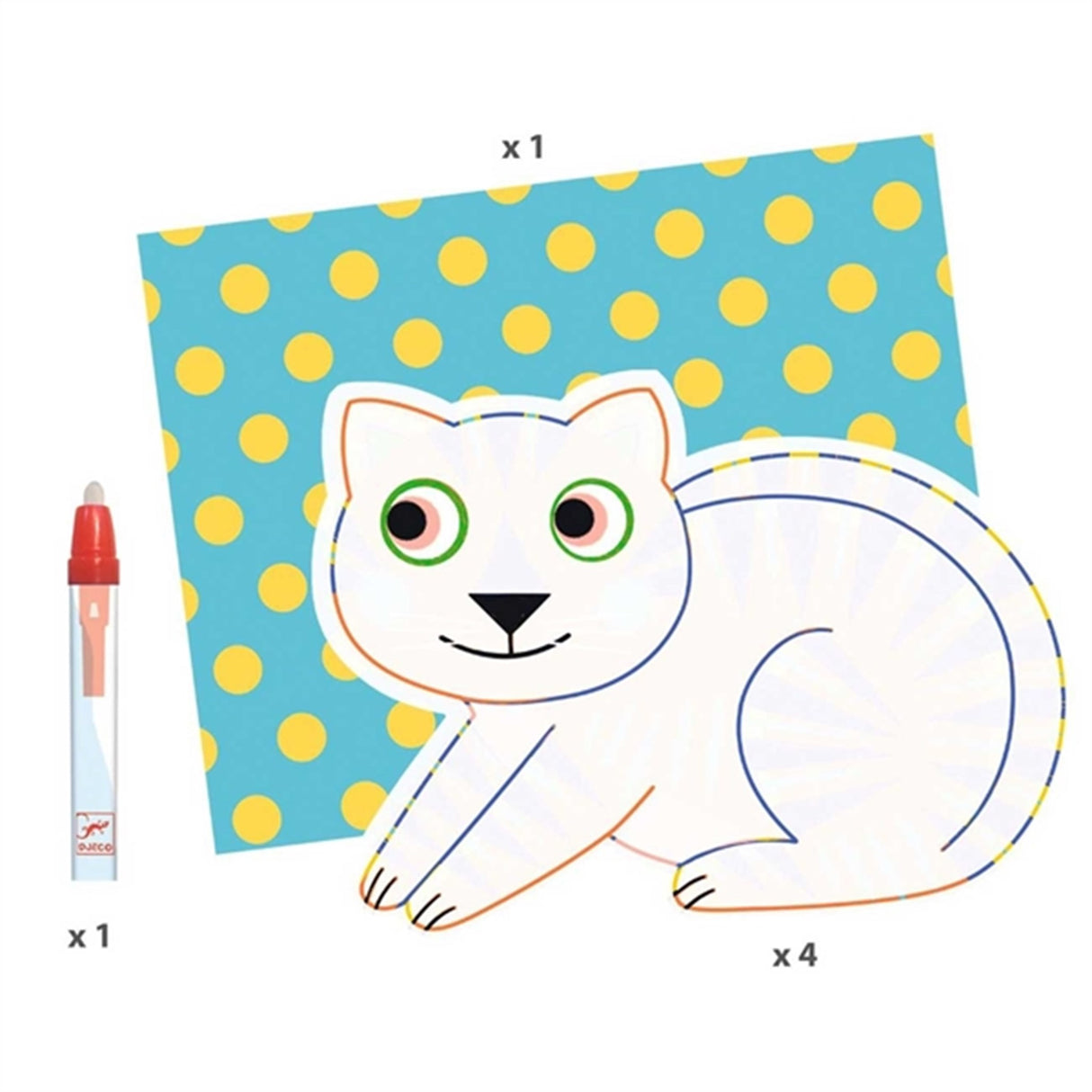 Djeco Creative Template With Water The Forest