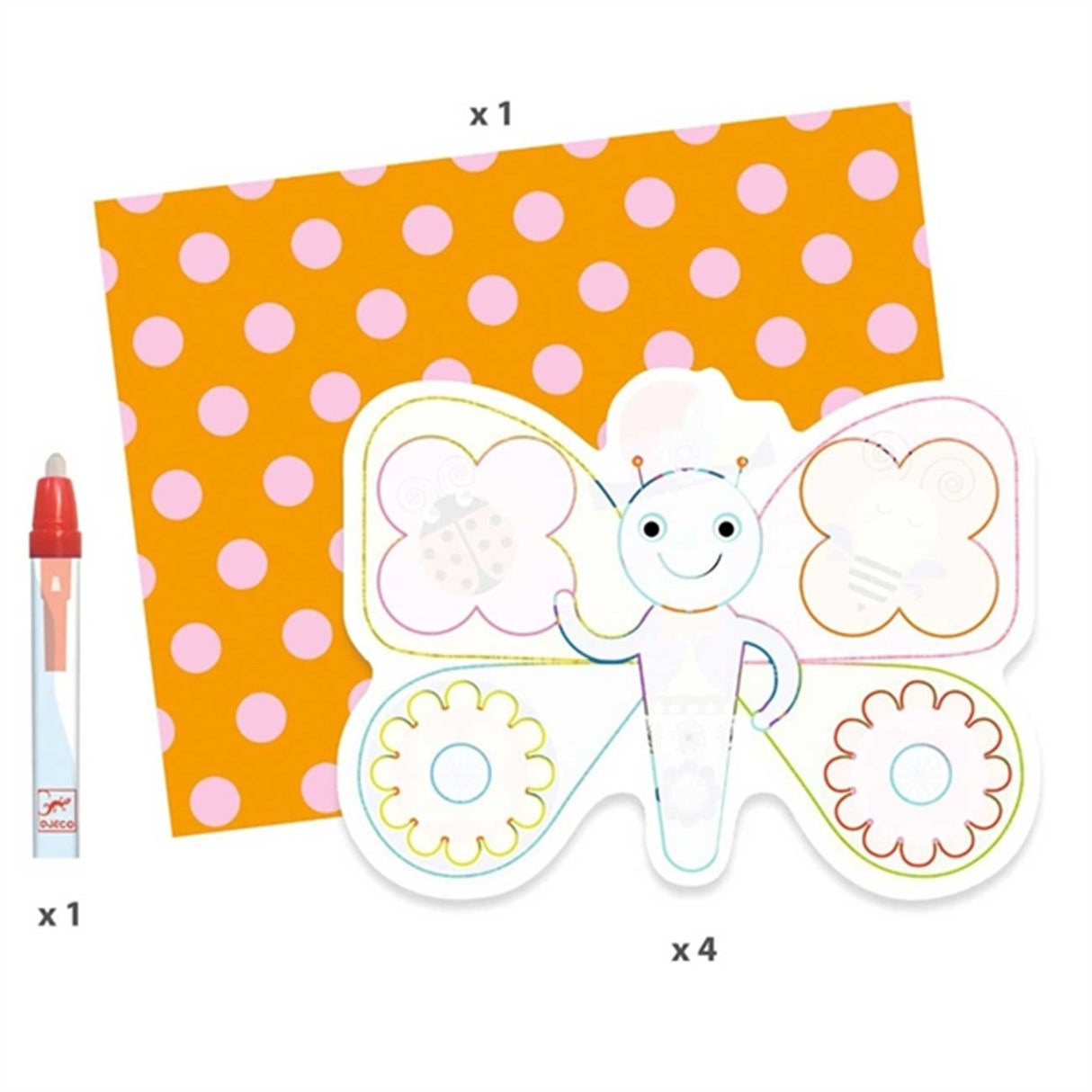 Djeco Creative Template With Water Friends