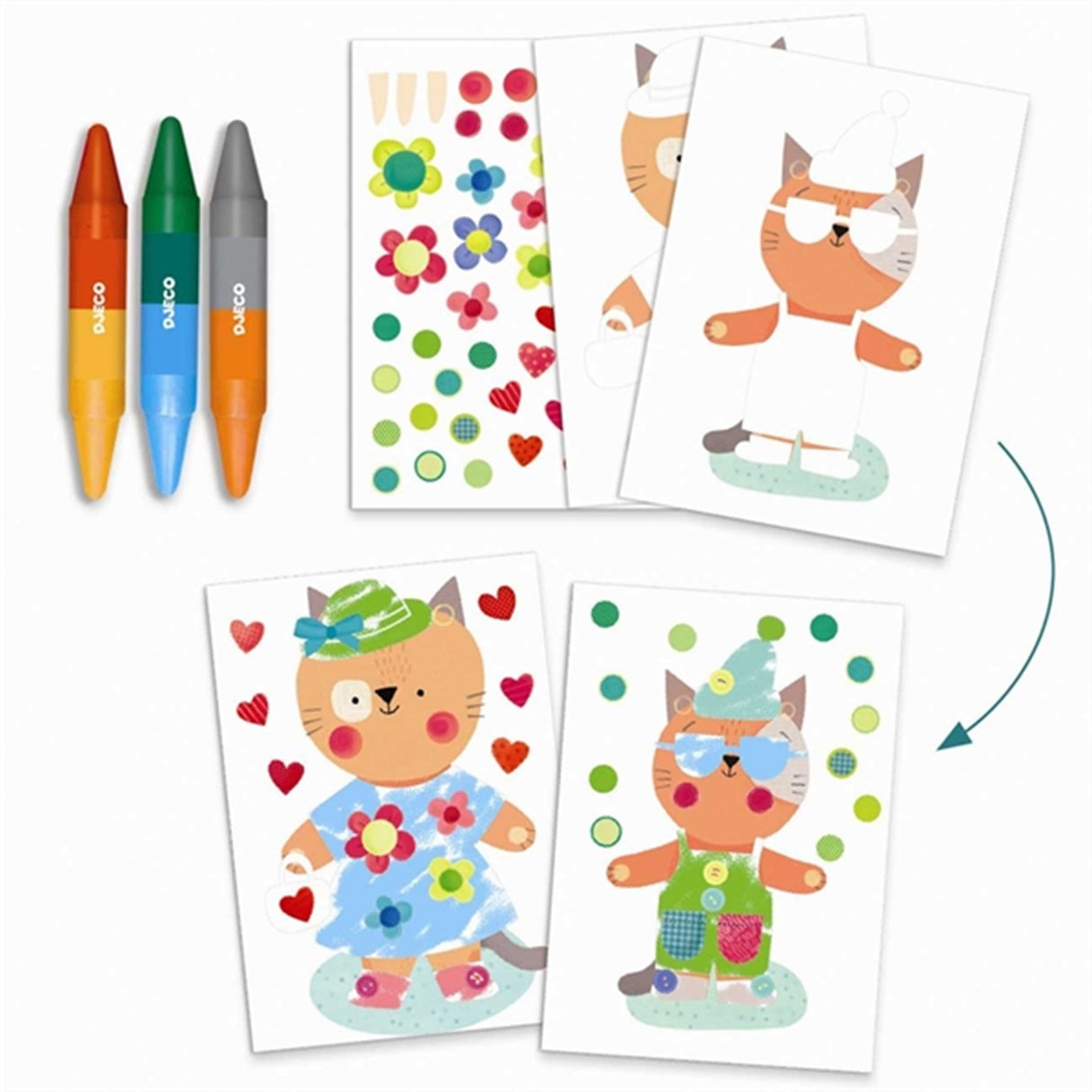 Djeco Creative box - Animals and Their Home