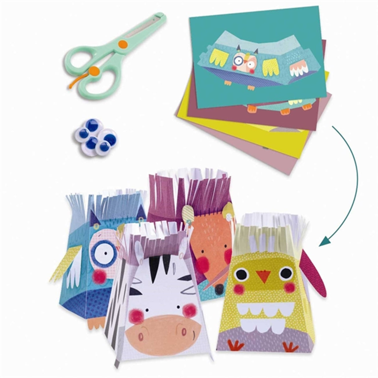 Djeco Creative box - Animals and Their Home