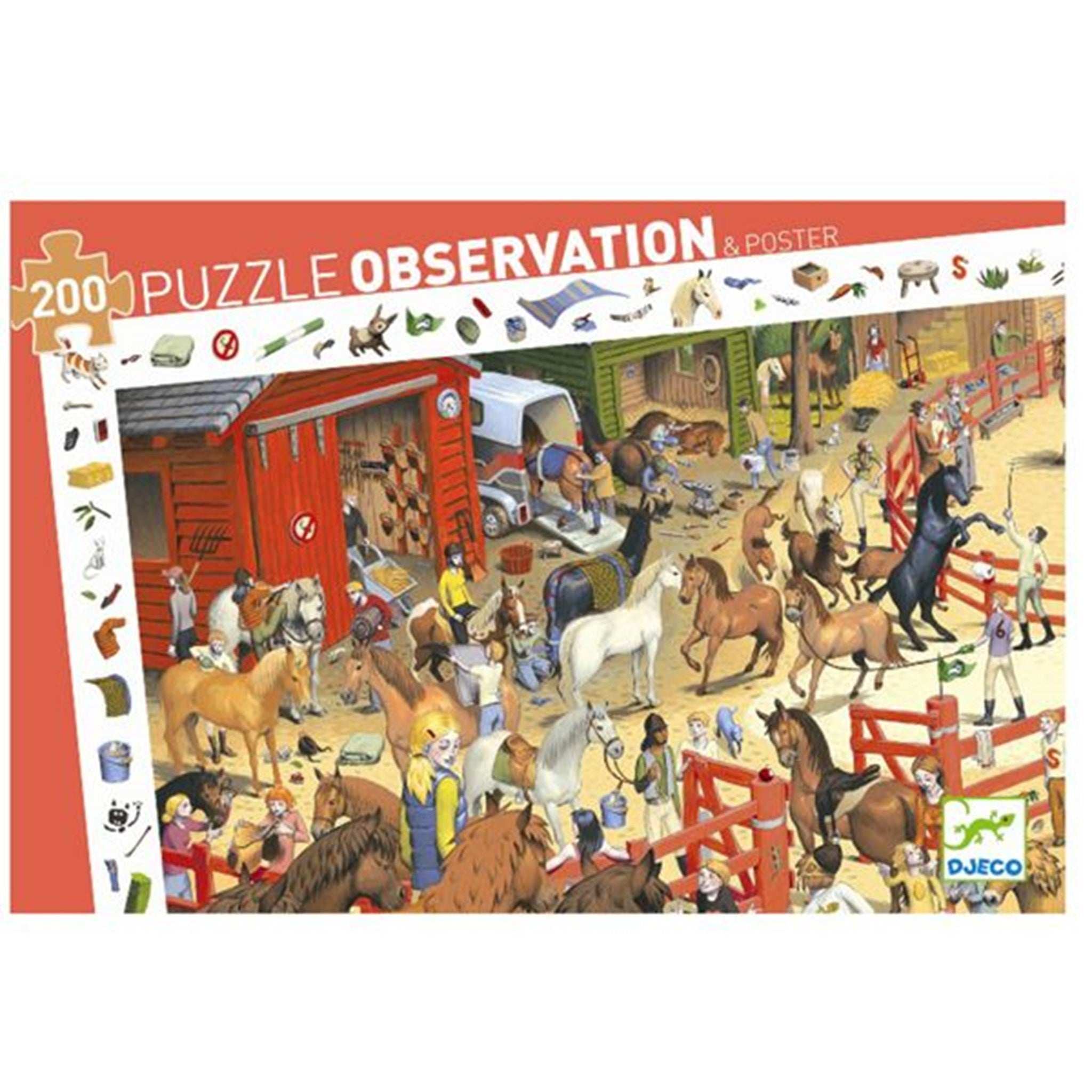 Djeco Observation Puzzle Horses