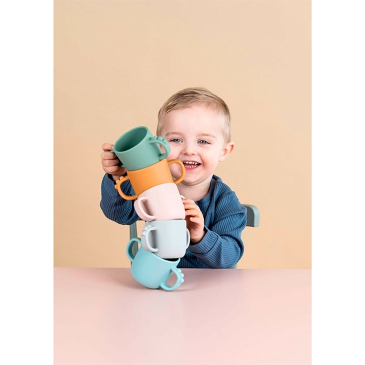 Done by Deer Peekaboo Cup Croco Grey