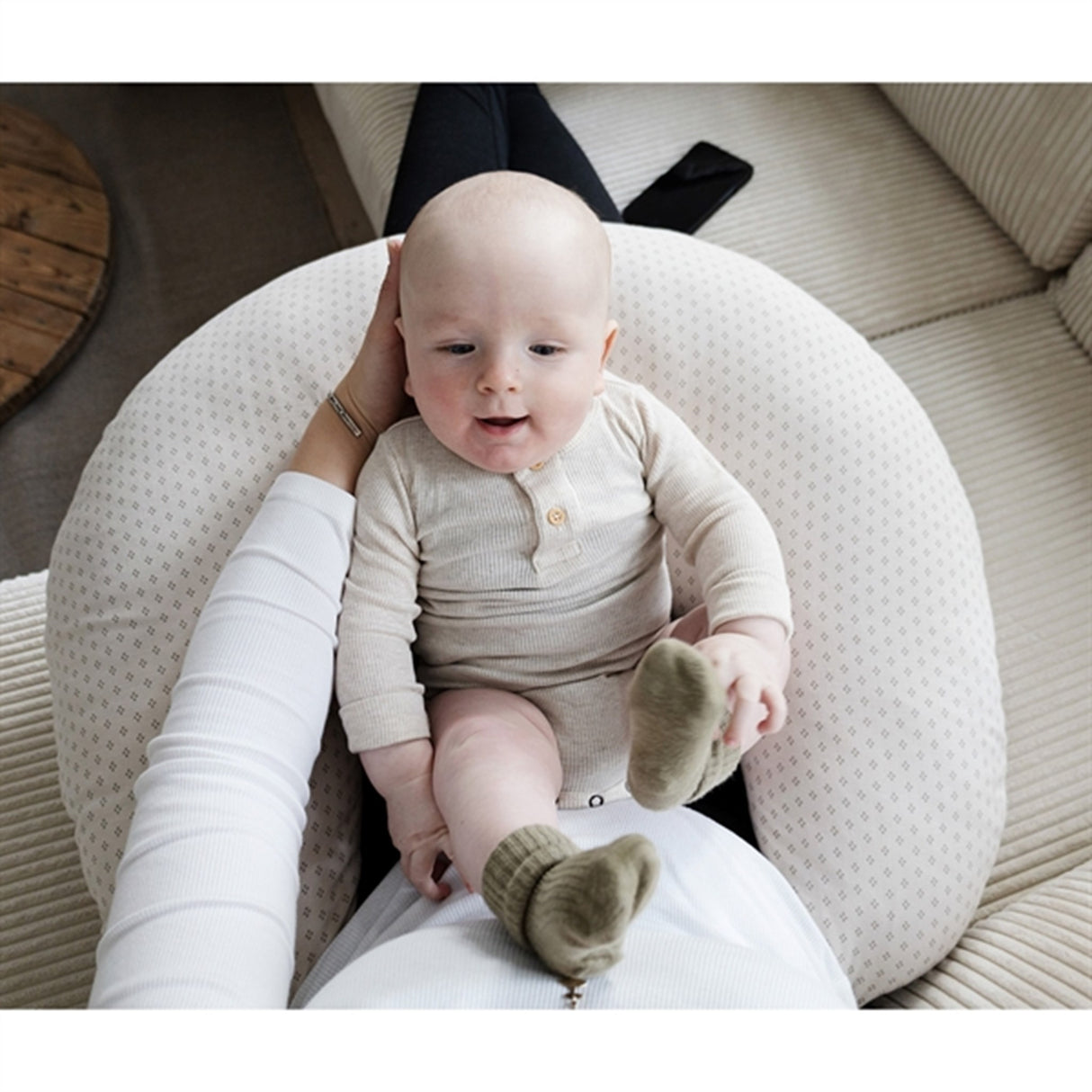 Pine Cone Nursing Pillow Nora Natura Dot