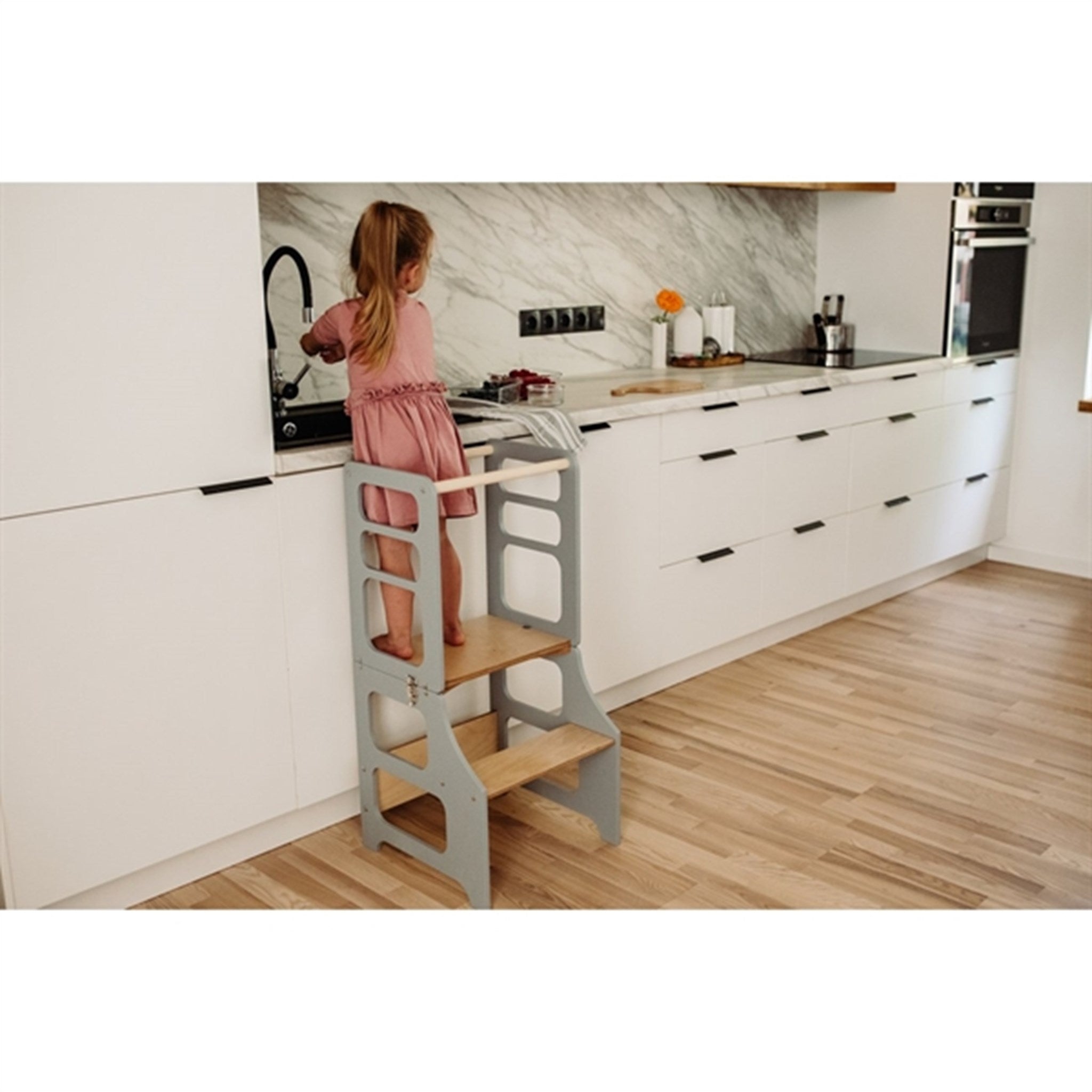 Duck Woodworks Foldable Kitchen Tower Grey 5