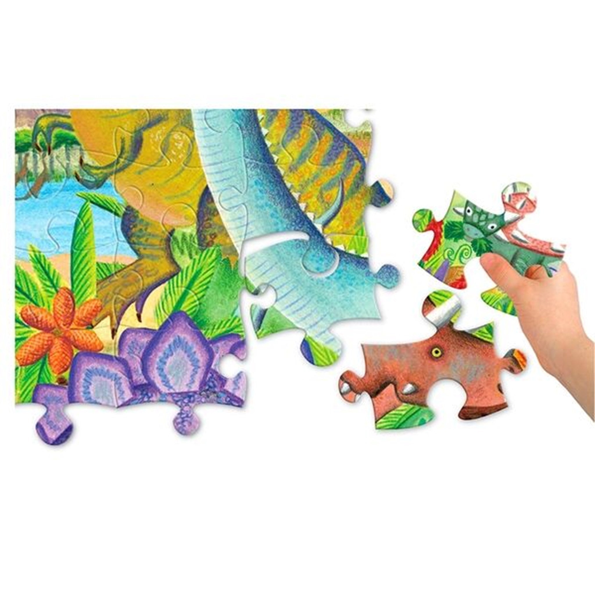 Eeboo Puzzle 100 Pieces - Dinosaurs 4