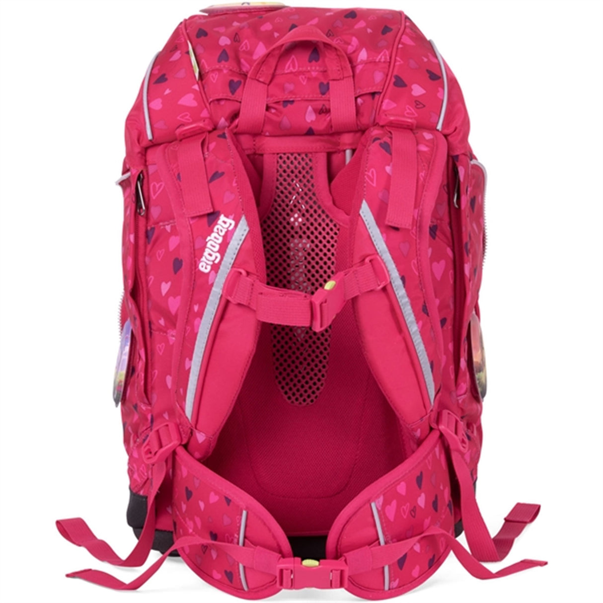 Ergobag Prime School Bag HorseshoeBear Pink Hearts