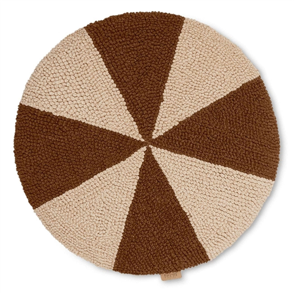 Ferm Living Arch Embr Round Cushion