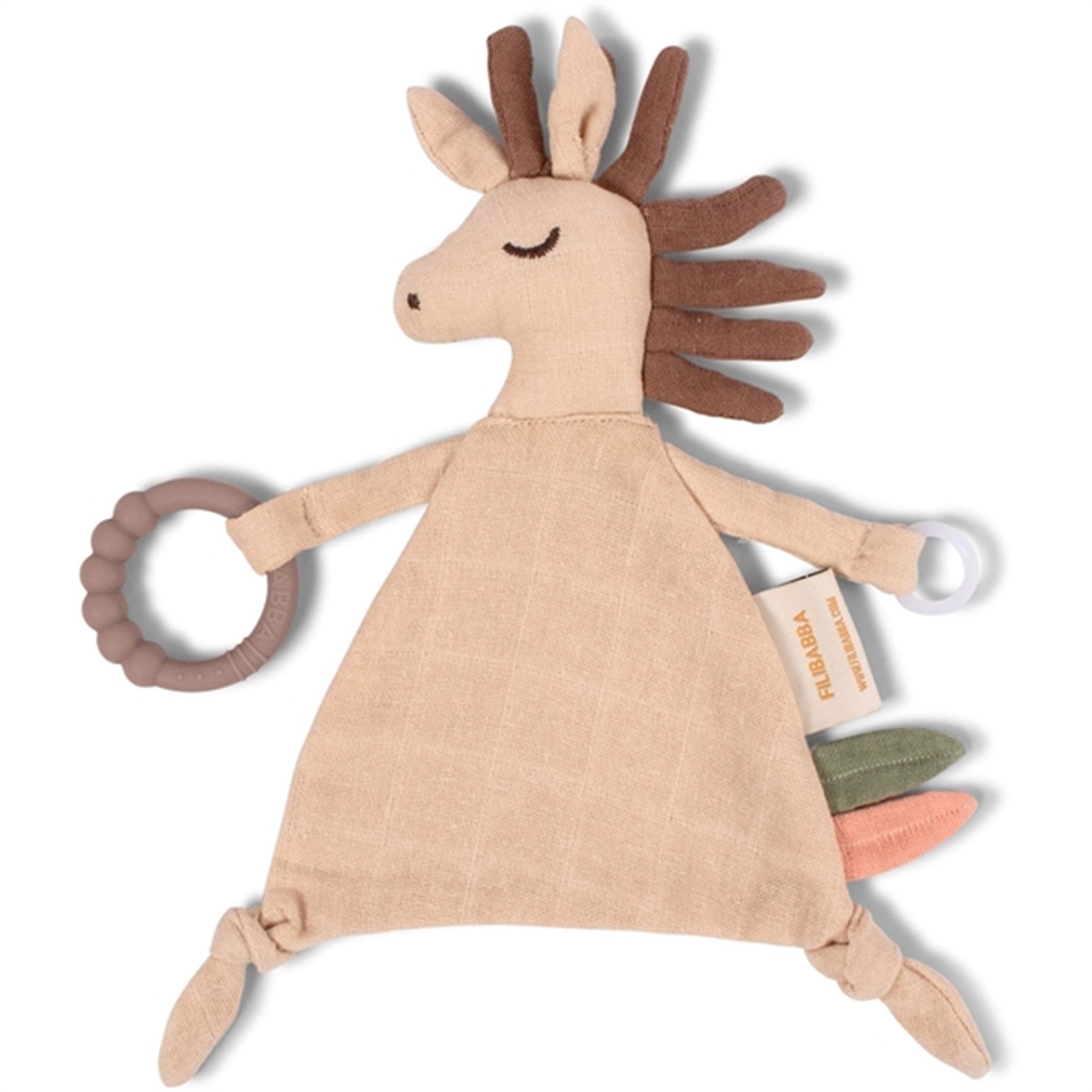 FILIBABBA Comfort Blanket with Teether Henry the Horse