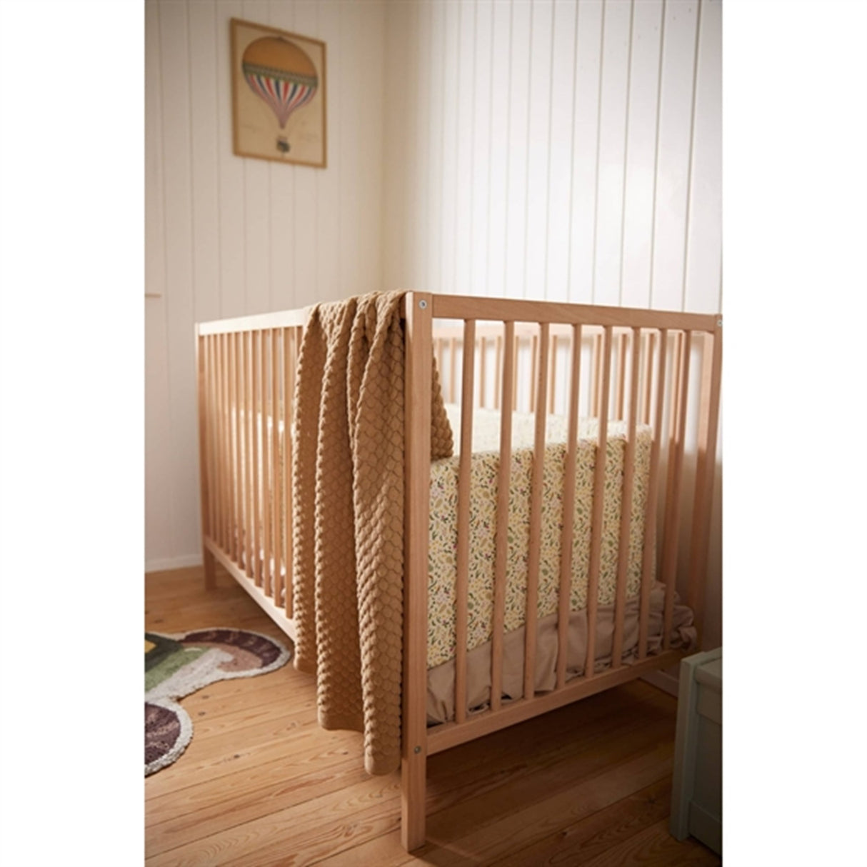 FILIBABBA Knit Baby Blanket Ivory Cream