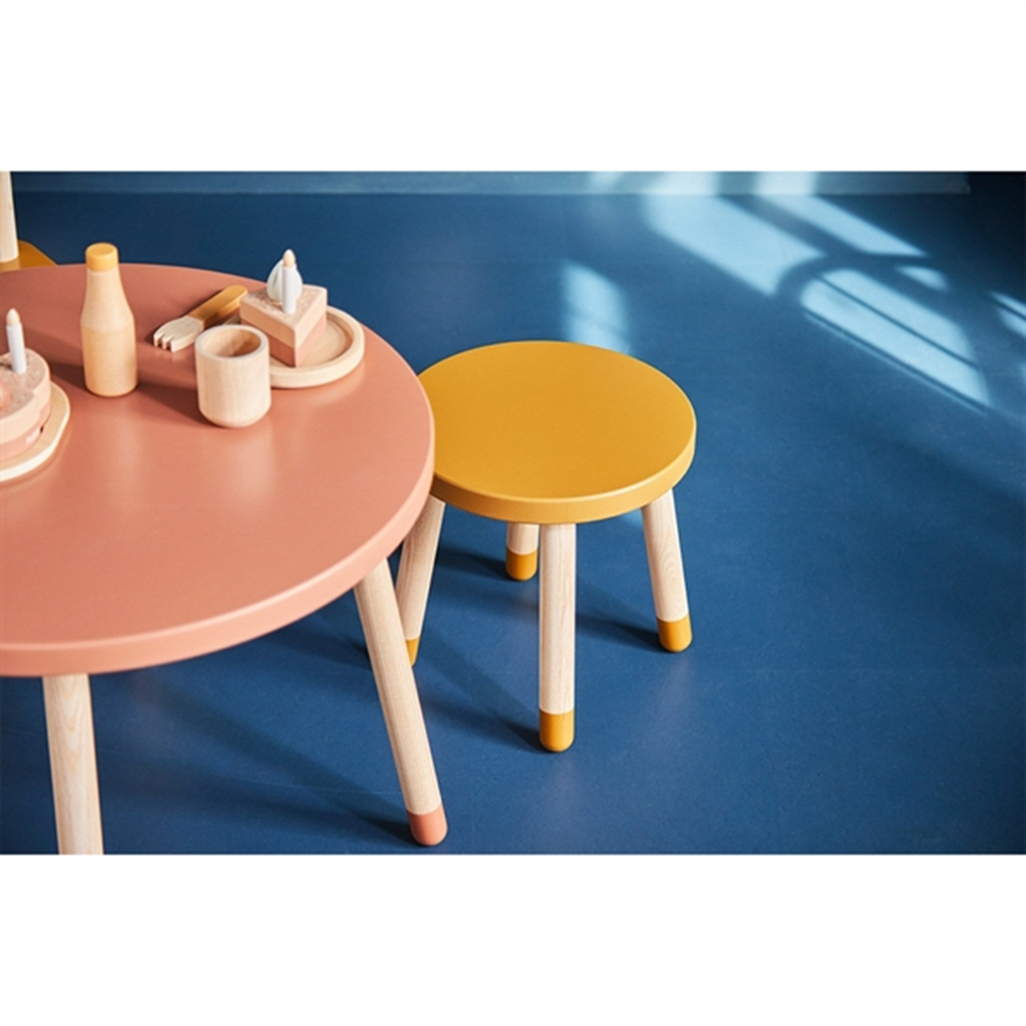 Flexa Dots Chair Ø30 cm Mustard 5
