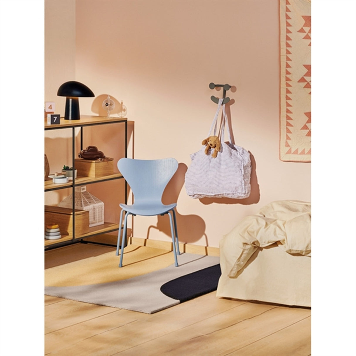 Fritz Hansen 7 Children's Chair Lavender Blue