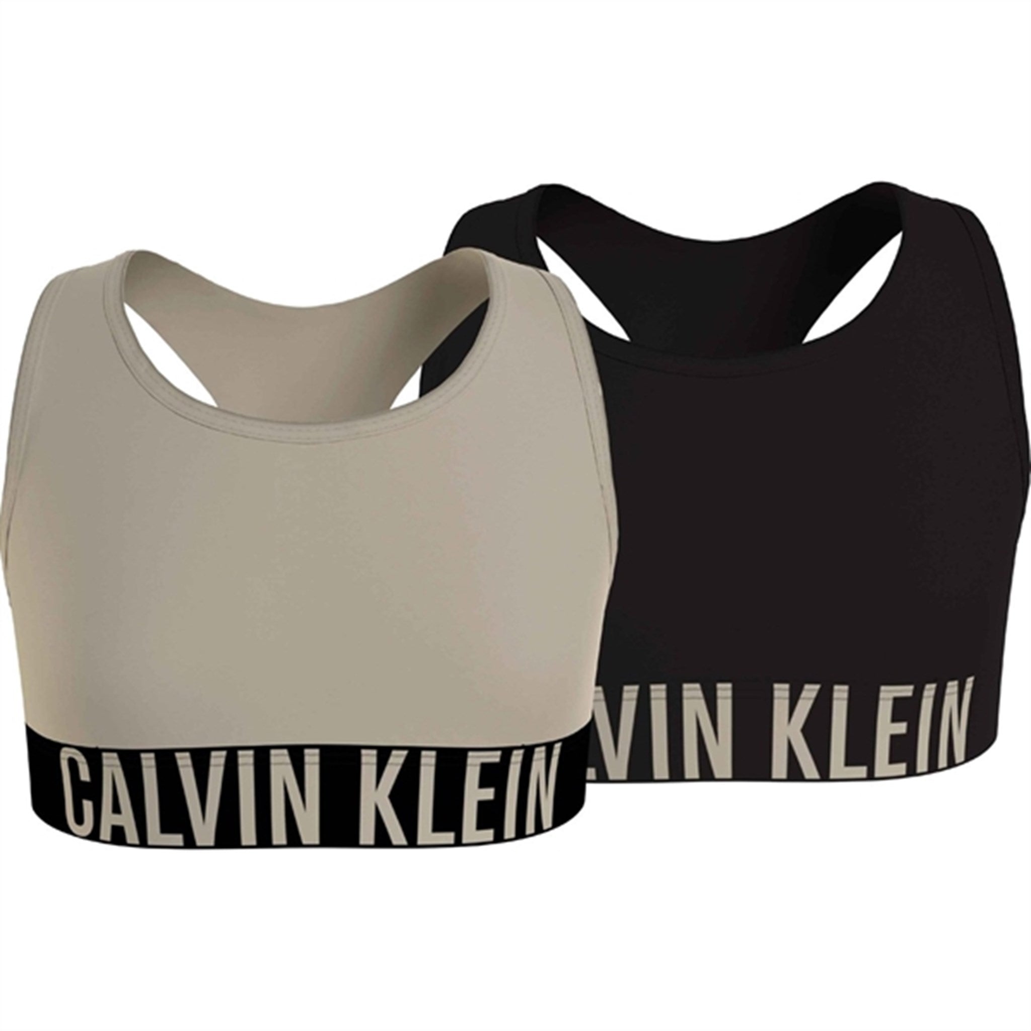 Calvin Klein Bralette 2-Pack Mistybeige/Pvhblack