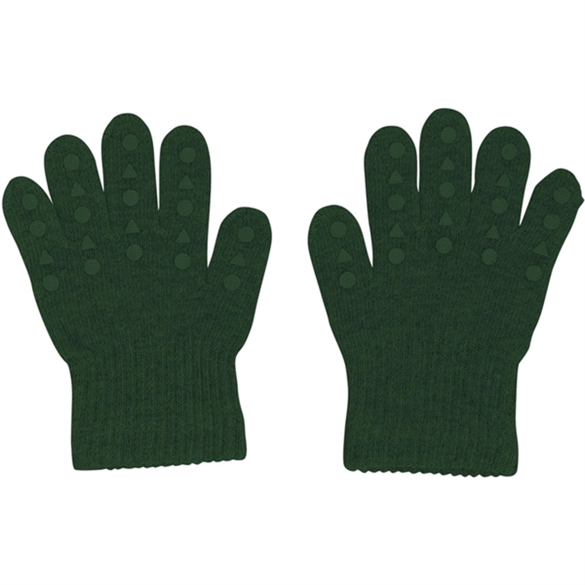 Gobabygo Wool Grip Gloves Forrest Green 3